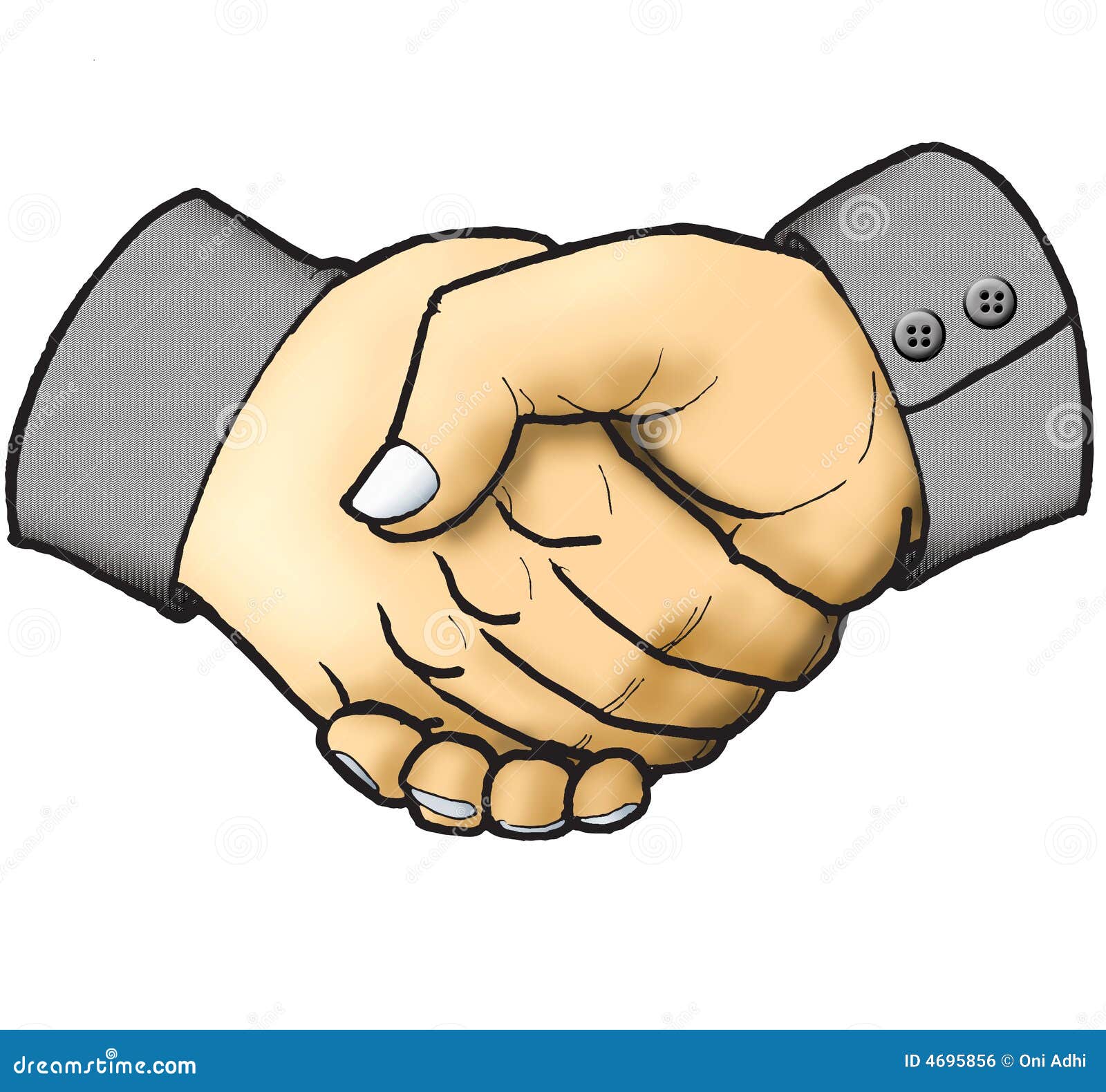 Shaking hand stock illustration. Image of employer, contract - 4695856