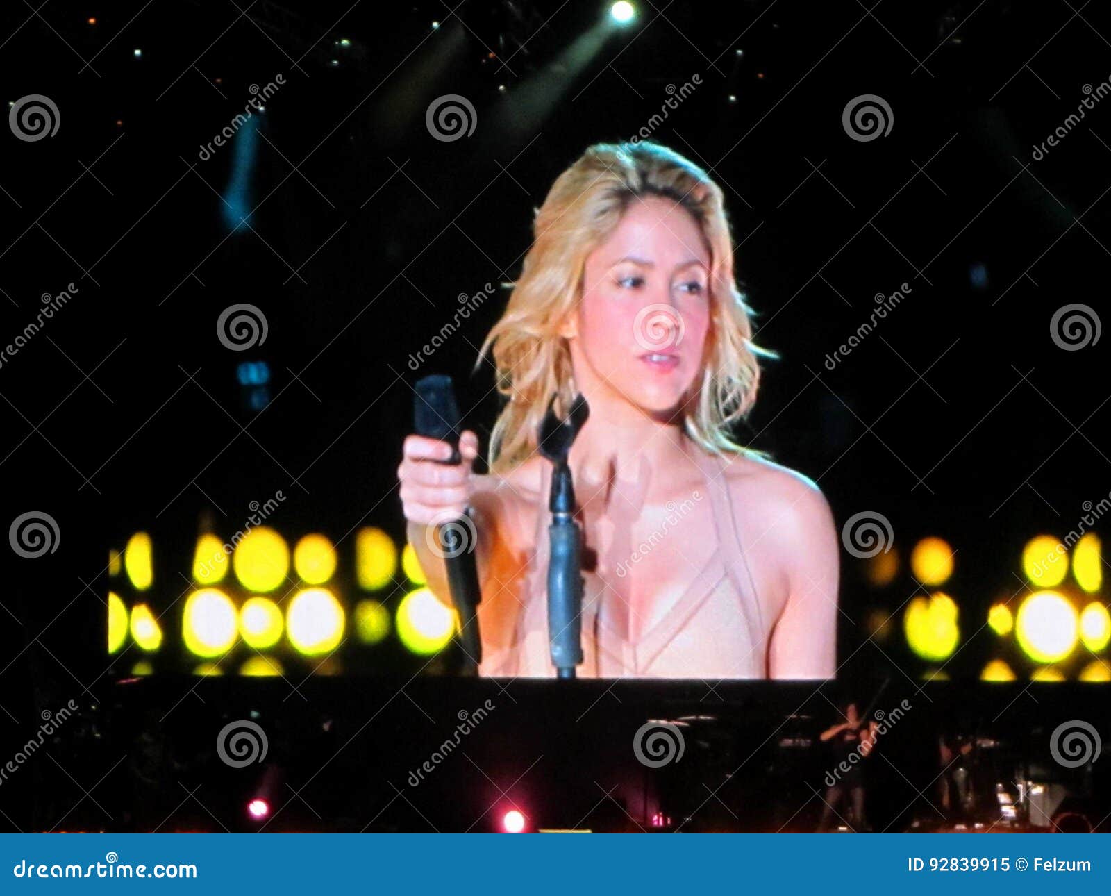 Shakira Concert, Costa Rica Editorial Image - Image of rica, rain: 92839915