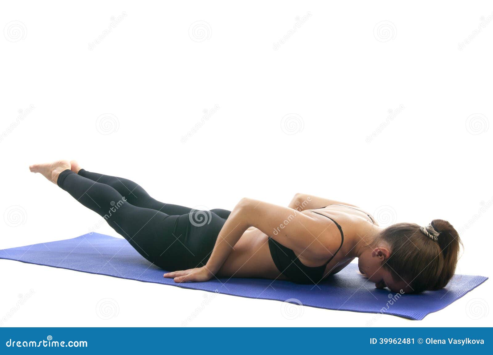 Salabhasana Pose stock image. Image of pretty, introversion - 39954751