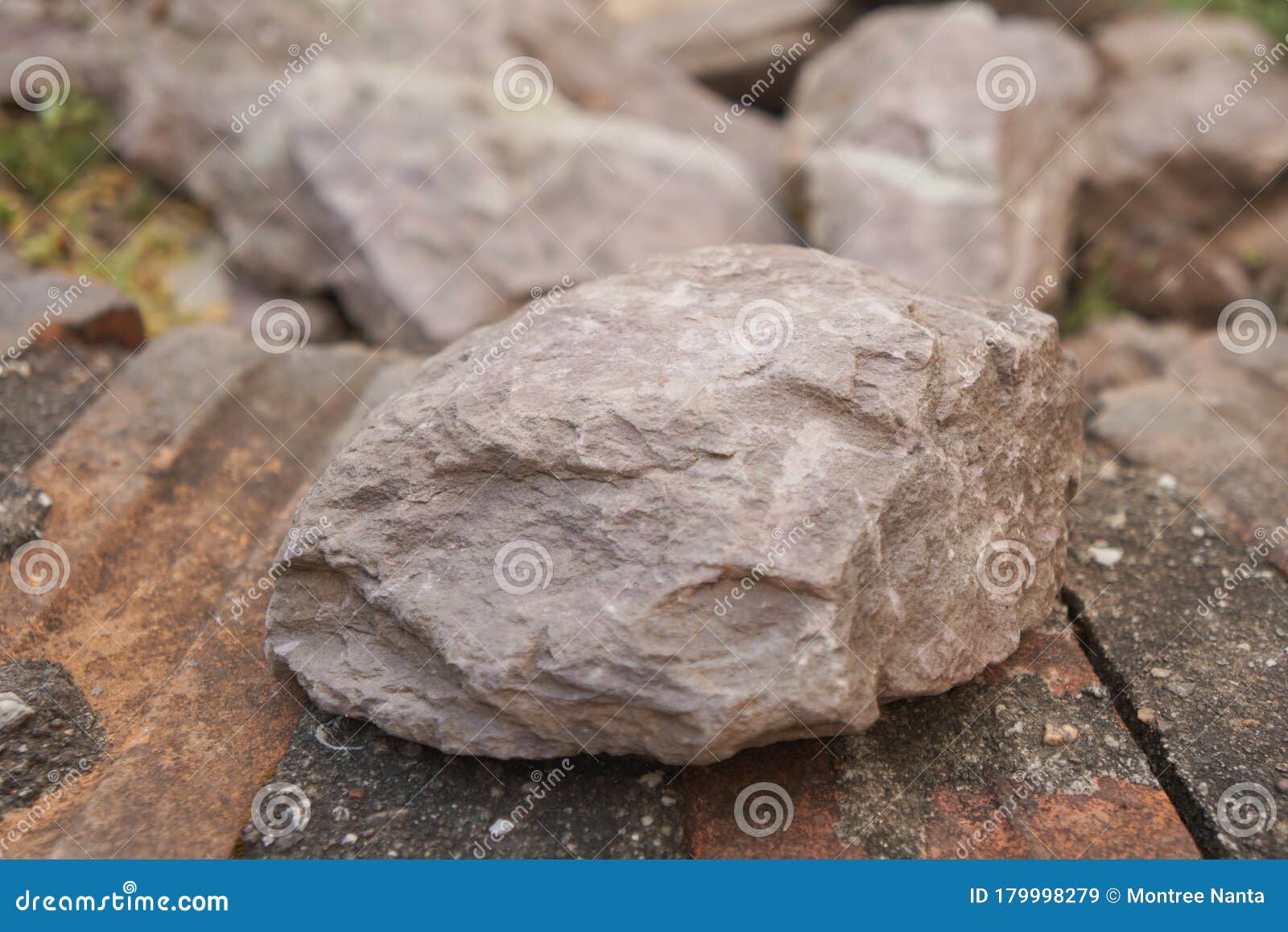 shale rock on nature background.
