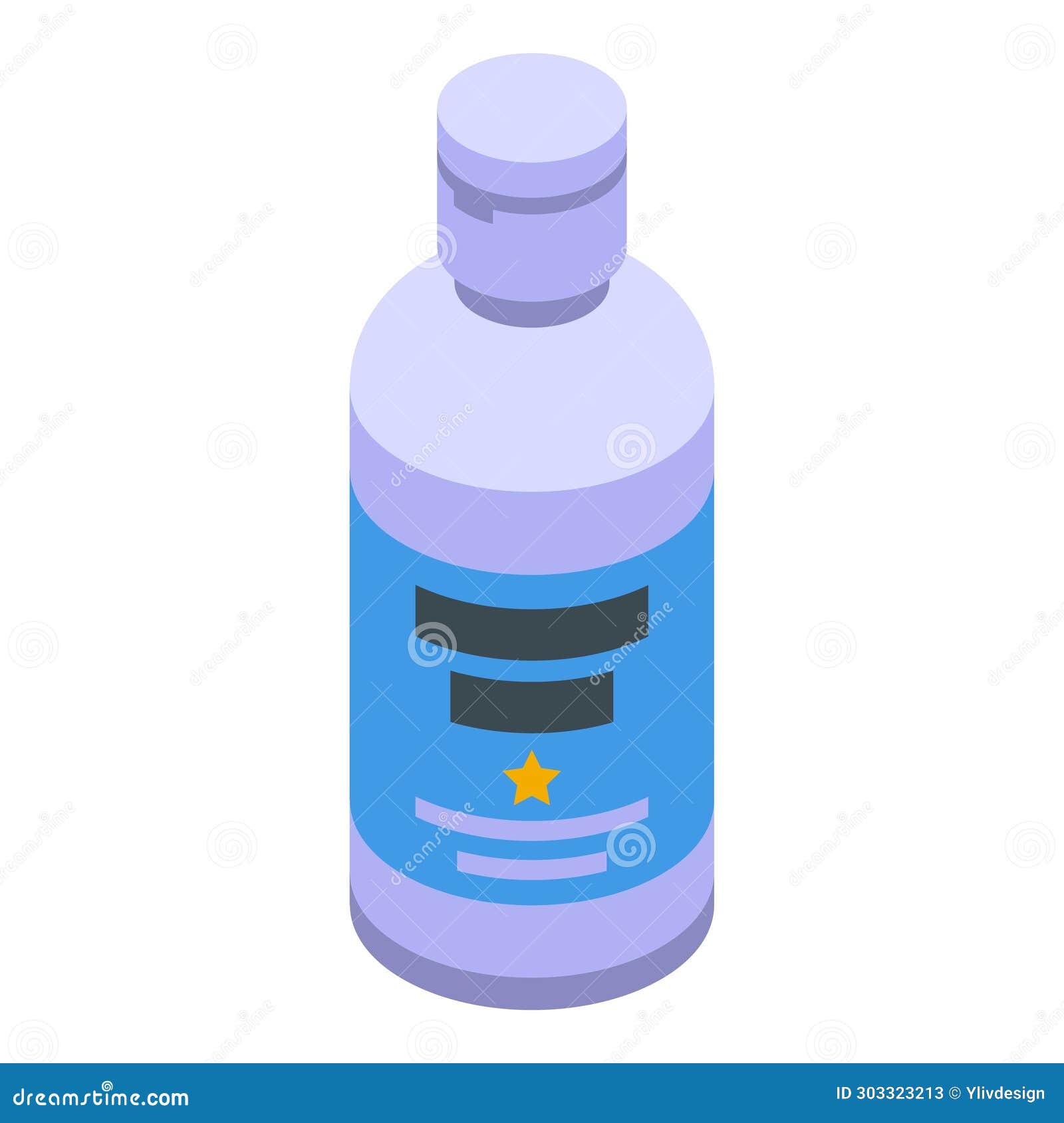 shampoo baby bottle icon isometric . ailment rear sanitary
