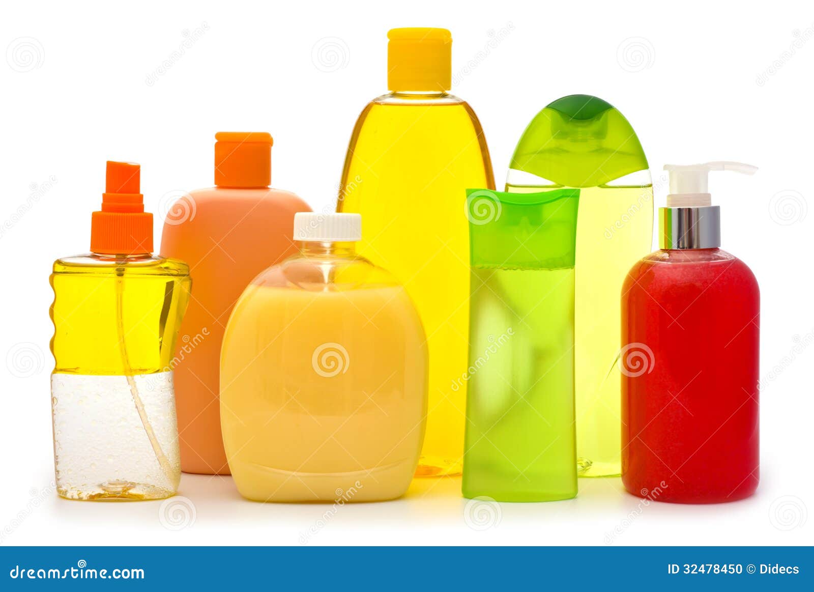 Shampoo Bottles and Soap Dispensers on White Stock Photo Image of