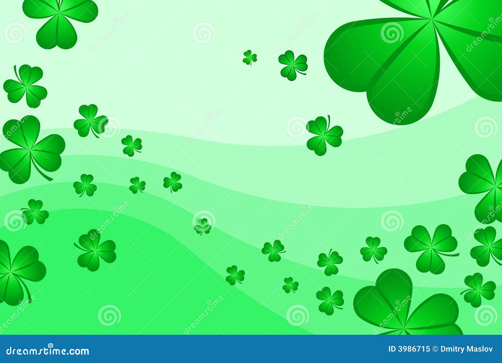 Shamrock Background stock vector. Illustration of blossom 3986715