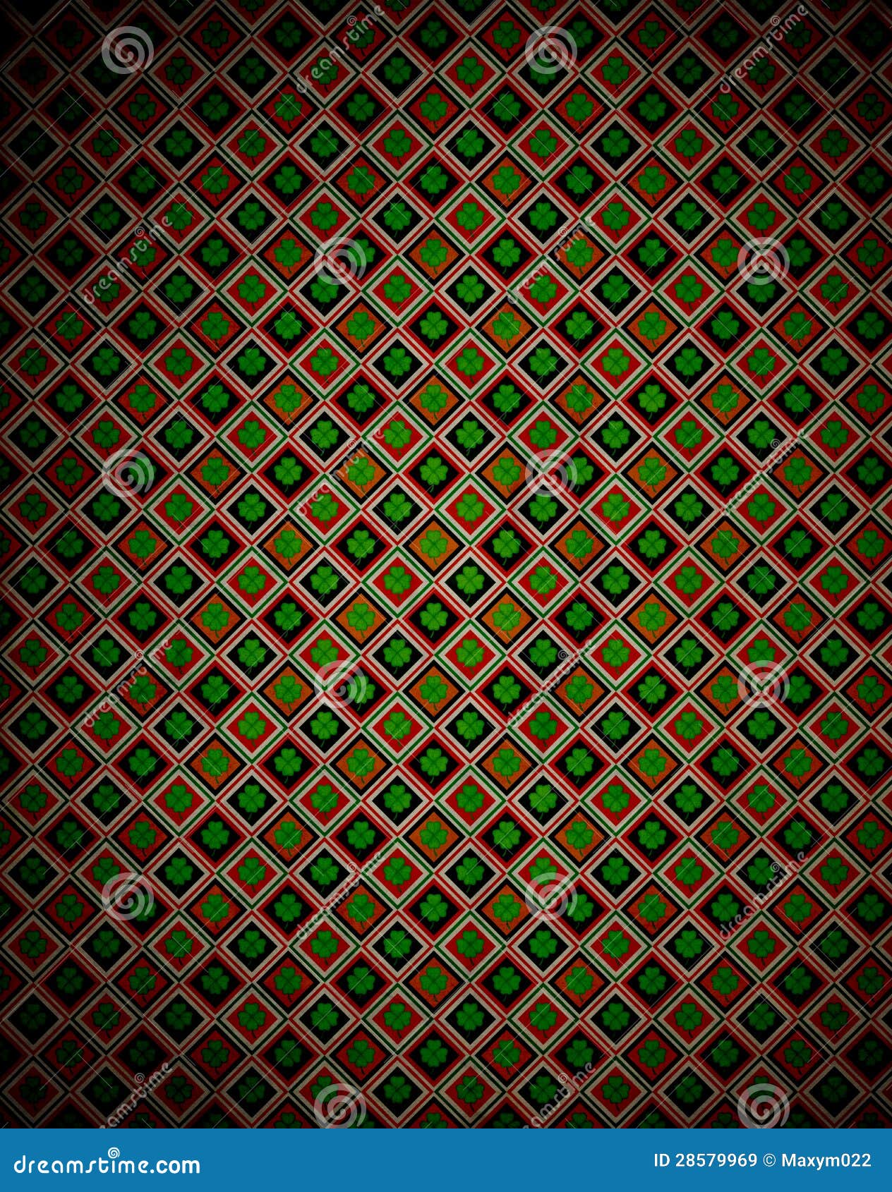 Shamrock Paper stock illustration. Illustration of border - 28579969