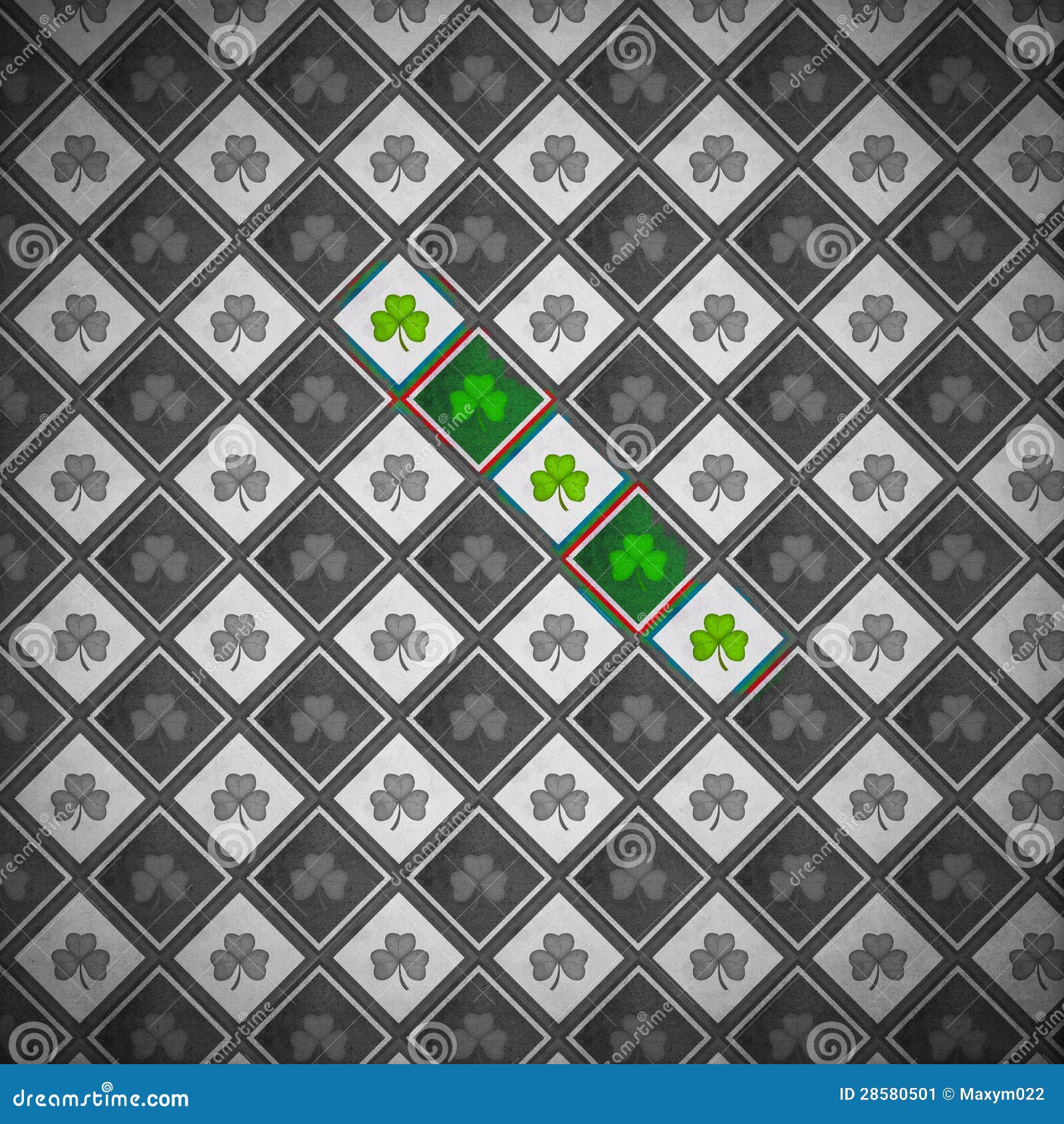 Shamrock Paper stock illustration. Illustration of painted - 28580501