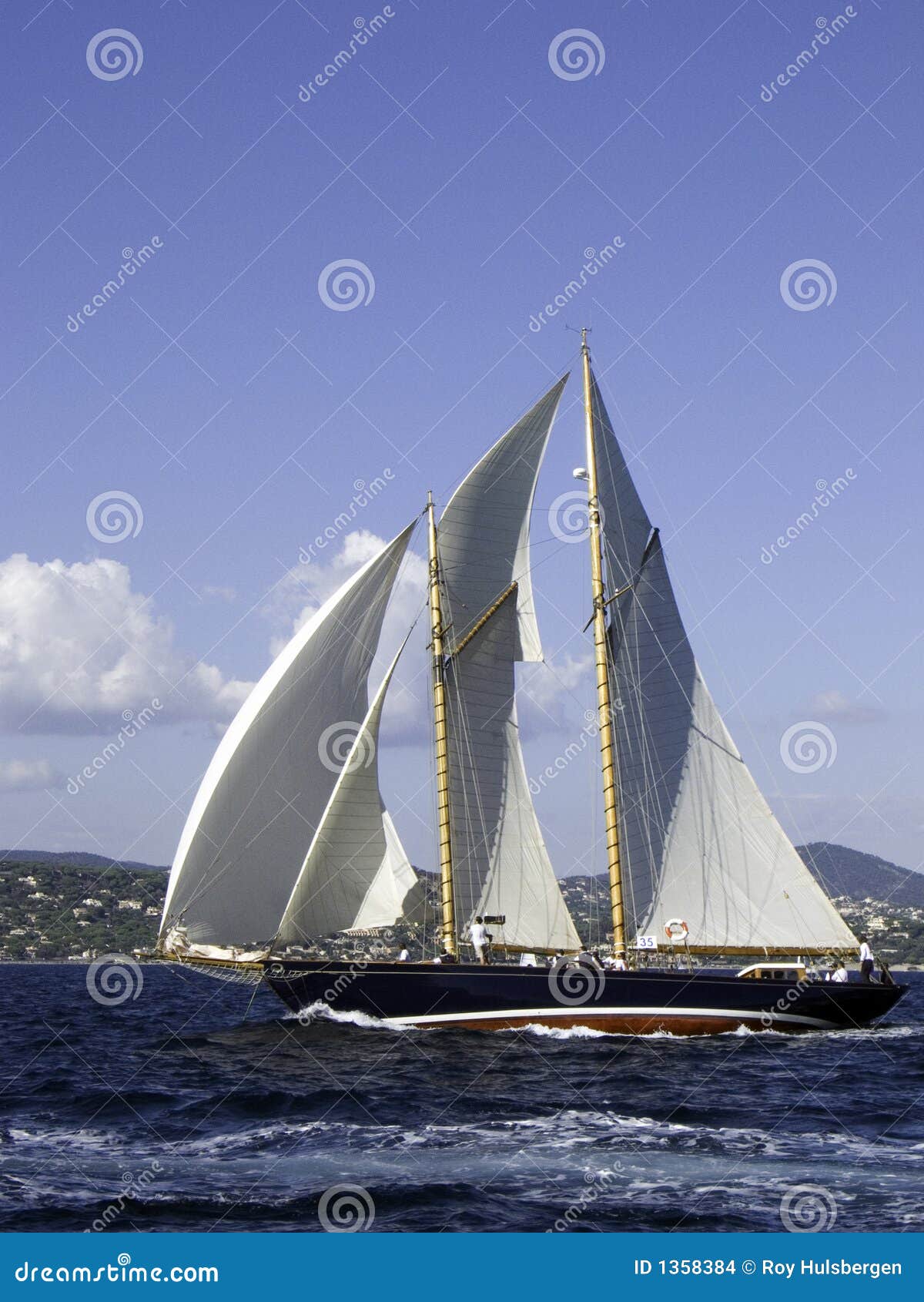Shamrock V stock photo. Image of classic, sailboat, motor 1358384