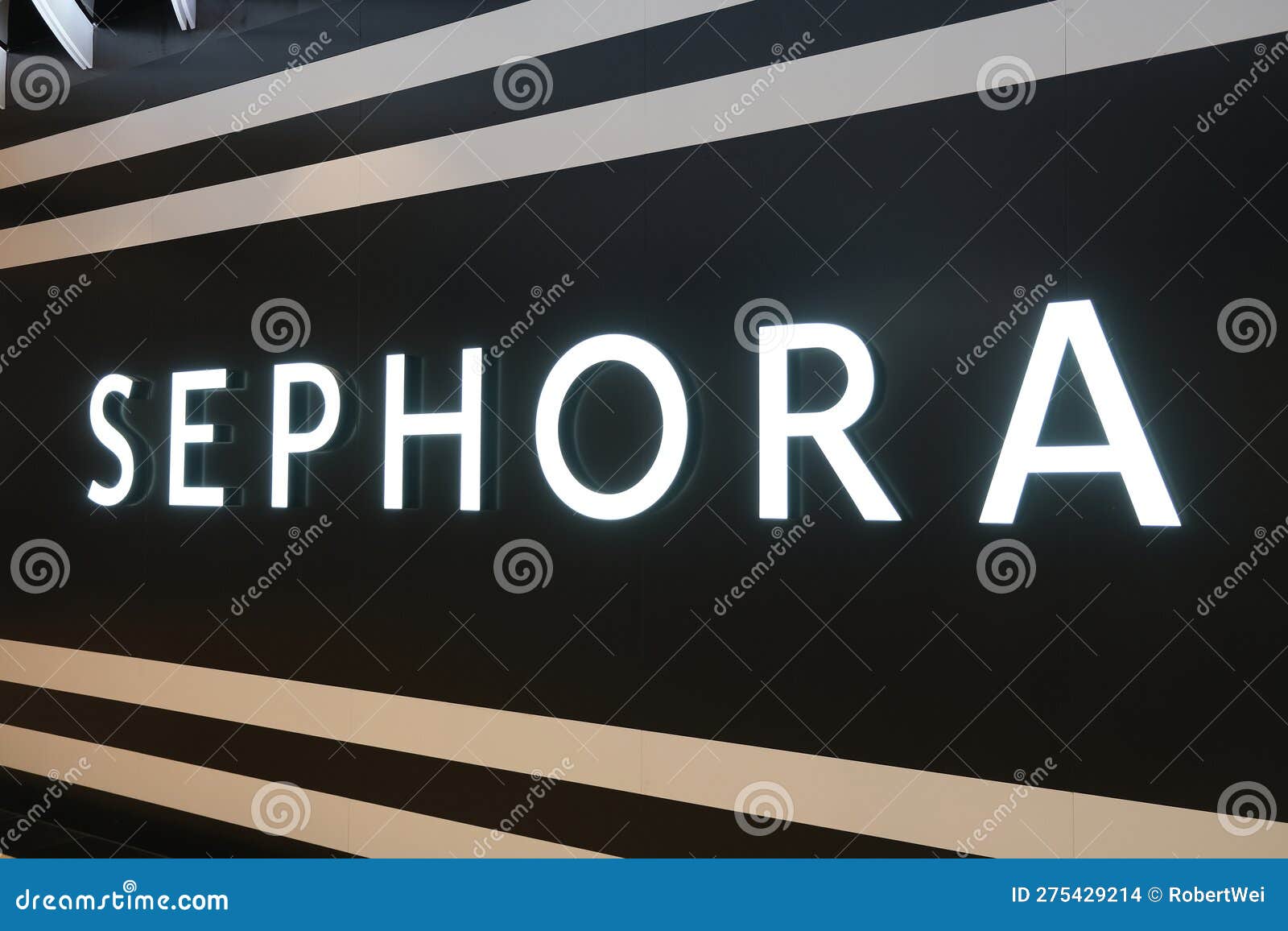 Close Up Sephora Store Brand Logo Editorial Stock Image - Image of store,  logo: 275429214