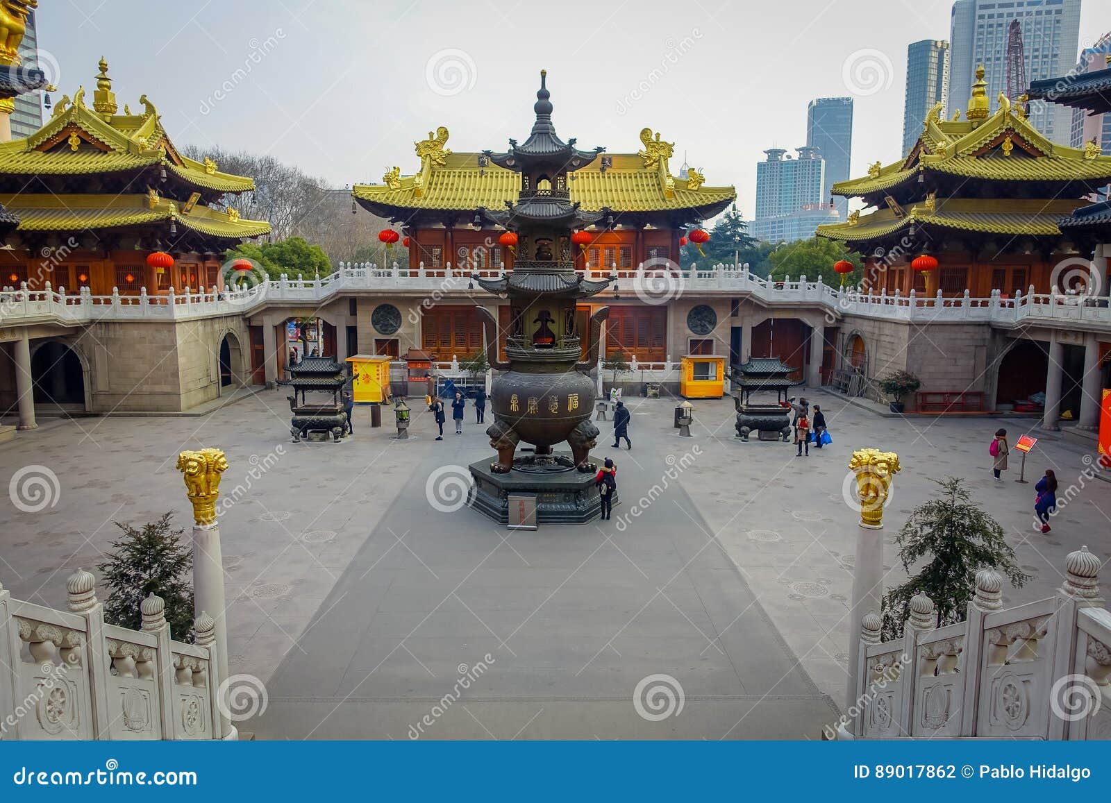Shanghai China Beautiful Temple Building With Golden Roof Sorrounding Ancient Plaza With Very Nice Statue Centered Editorial Photography Image Of Bicycles Facade Shanghai China Beautiful Temple Building With Golden Roof Sorrounding Ancient Plaza With Very Nice Statue Centered Editorial Photography Image Of Bicycles Facade
