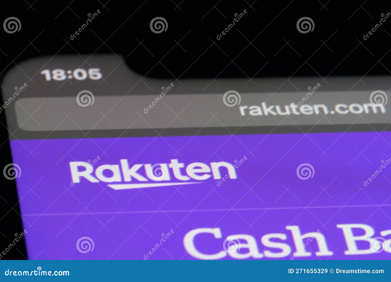 Close Up Rakuten Group Company Brand Logo Editorial Stock Image - Image