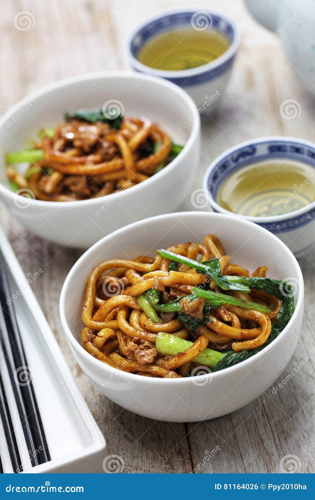 Shanghai Fried Noodle, Shanghai Chow Mein Stock Photo - Image of fried ...