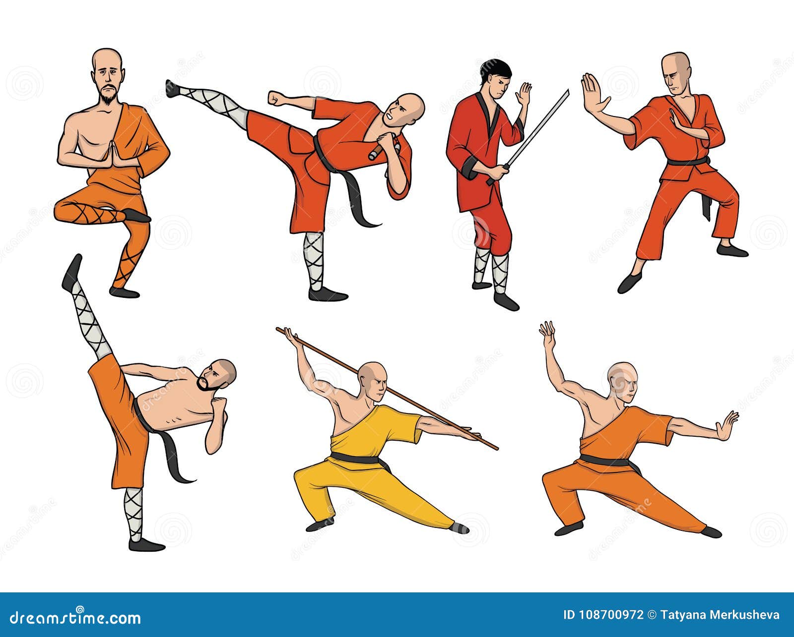 跆拳道卡通人物图片素材免费下载 - 觅知网
