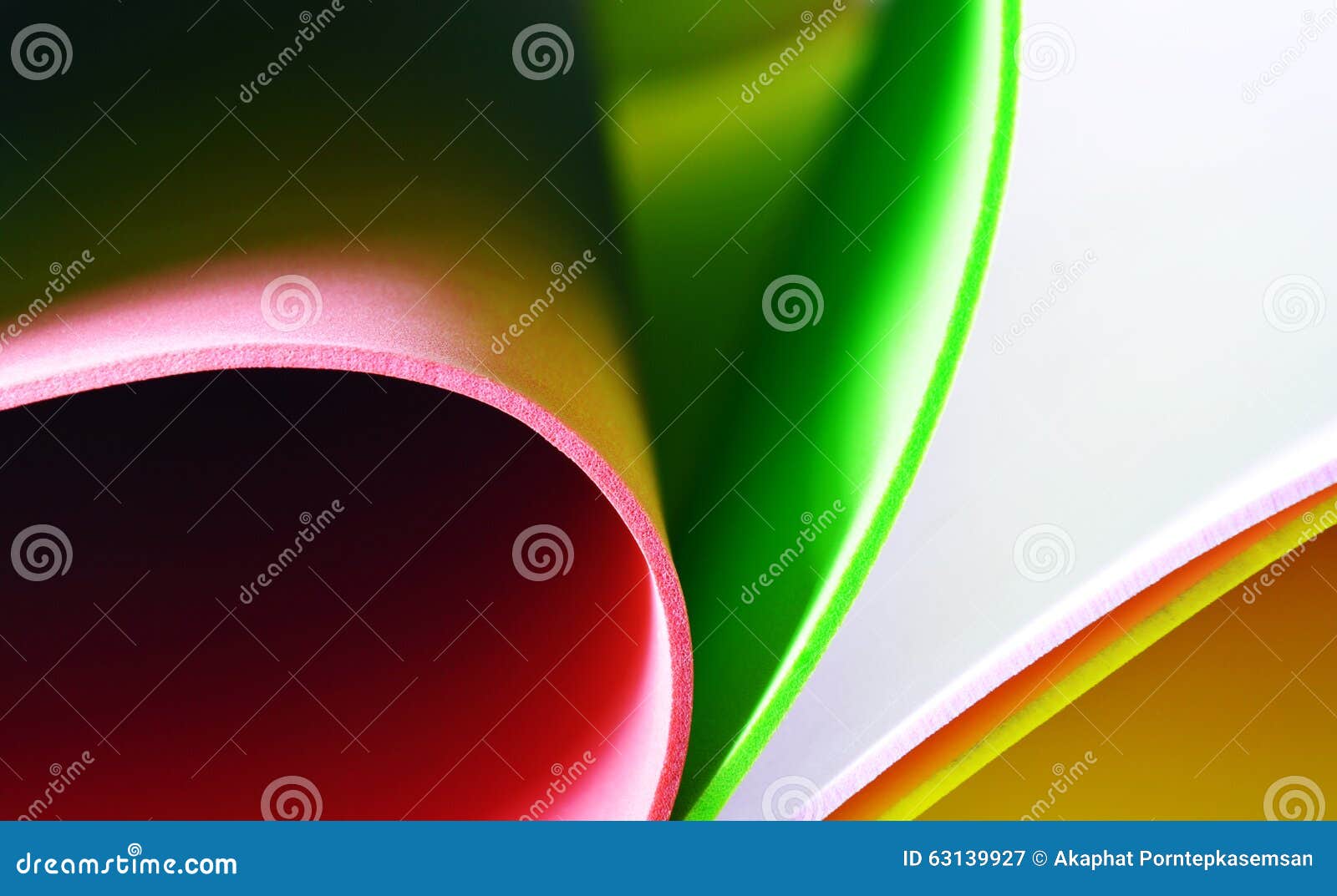 Shape of Color Foam Rubber Board Roll Stock Image Image of colorful