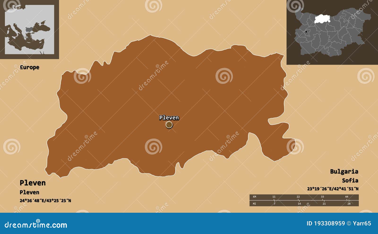 Pleven, Province of Bulgaria,. Previews. Pattern Stock Illustration
