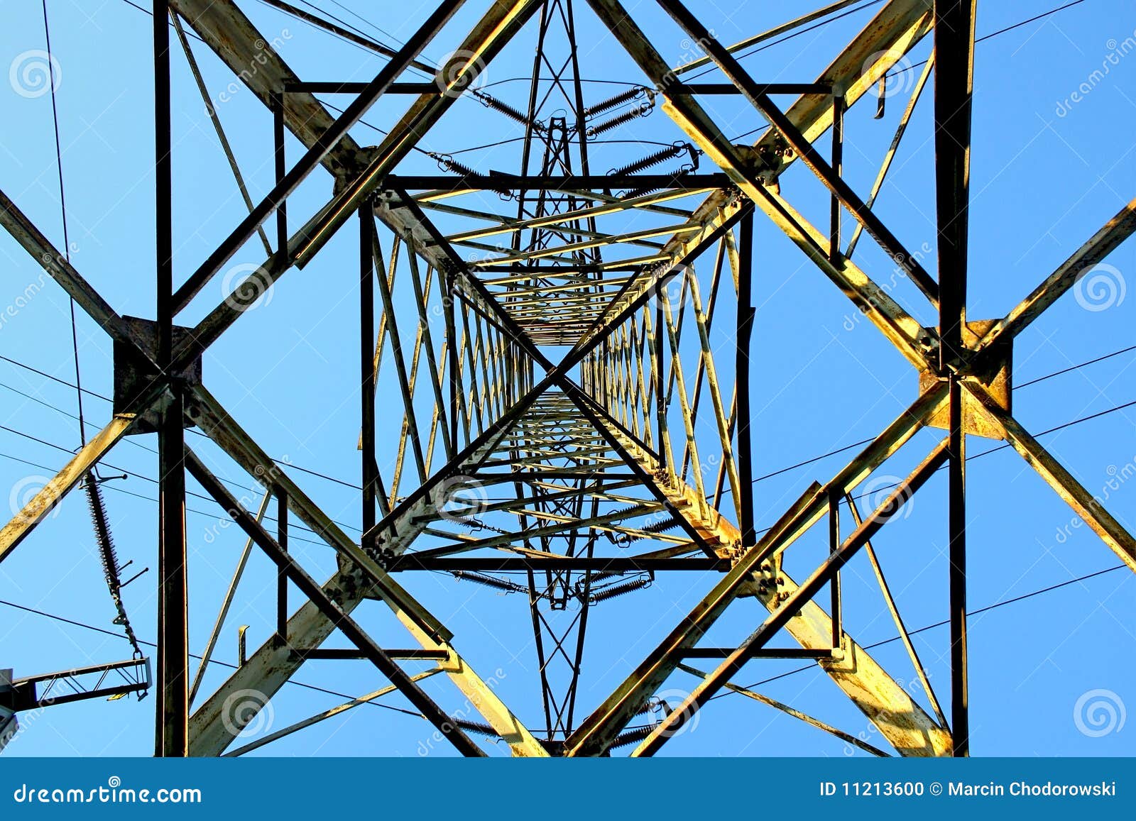 Shape of pylon. stock photo. Image of pylon, background 11213600
