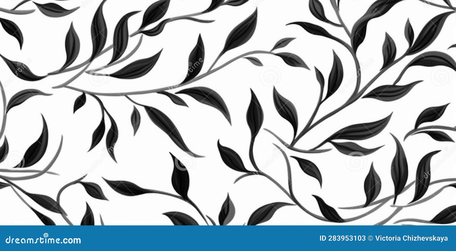 Floral Black Design Flower Pattern Leaf Illustration Plant Wallpaper ...