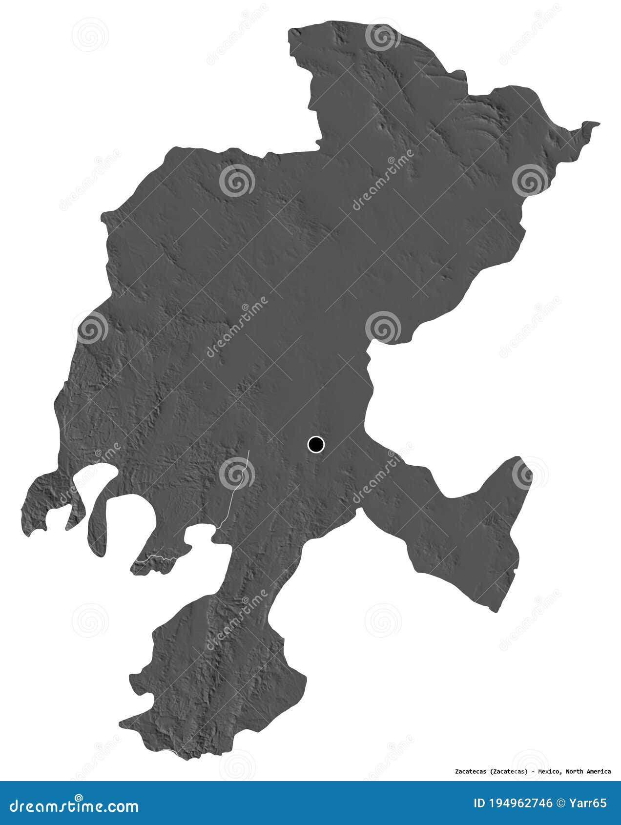 Zacatecas, State of Mexico, on White. Bilevel Stock Illustration -  Illustration of continent, land: 194962746, image size:1272x1690