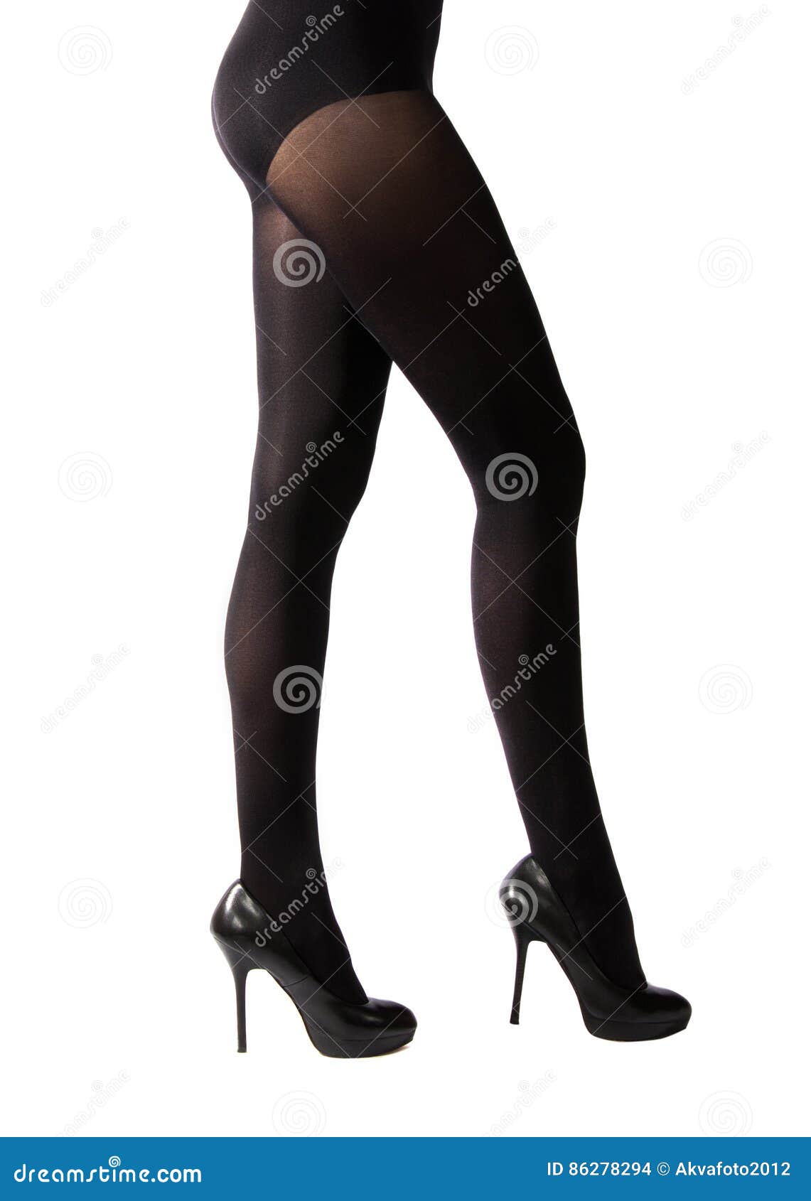 Long Slender Legs Woman Pantyhose. Stock Illustration - Illustration of  beauty, shapely: 121851217
