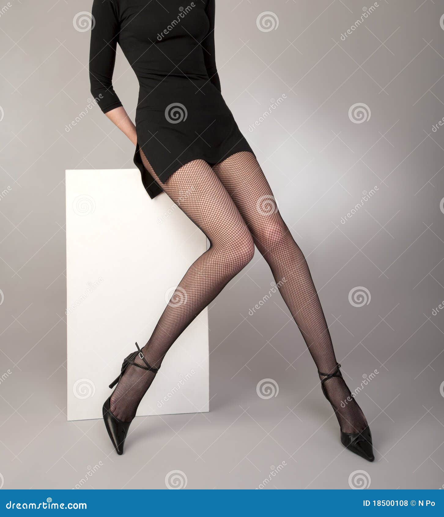 Portrait black dress tights hi-res stock photography and images - Alamy