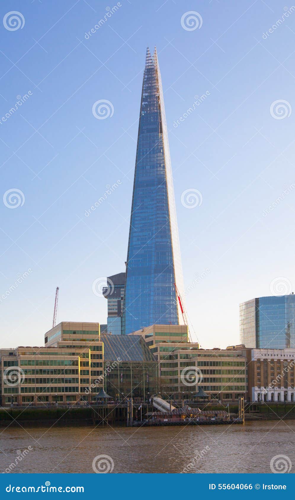 Shard of Glass. City of London, South Bank of River Thames Editorial ...