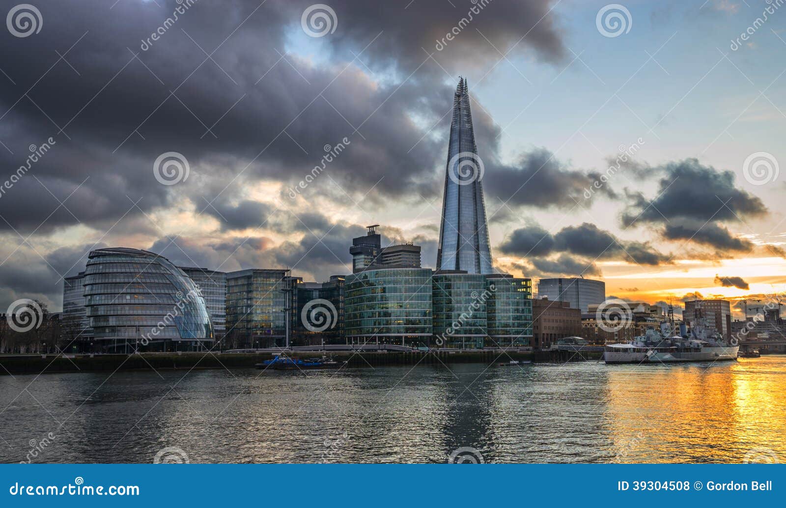 the shard on southwark embankment