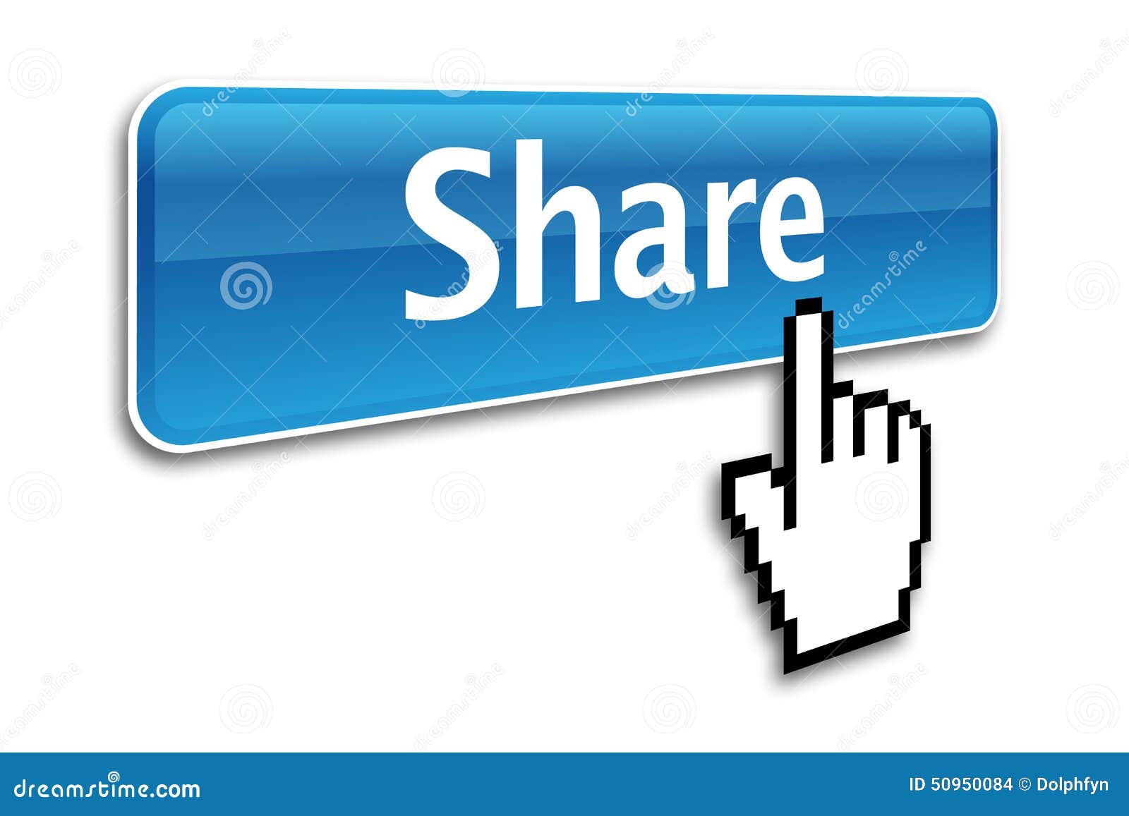 Share Button Stock Photo - Image: 50950084