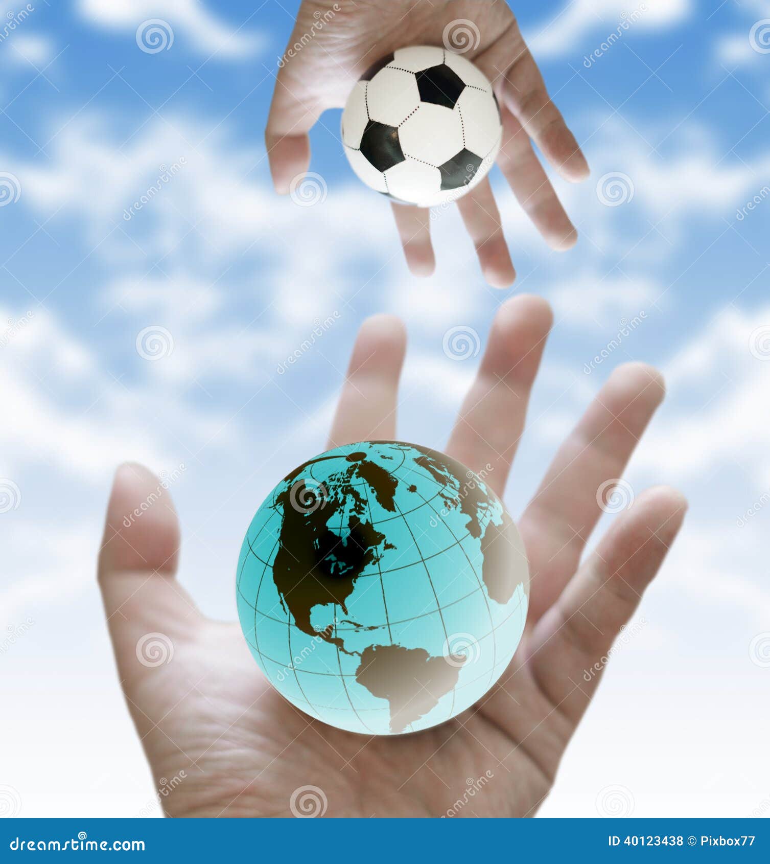 Share Football World Cup Scores Stock Photo