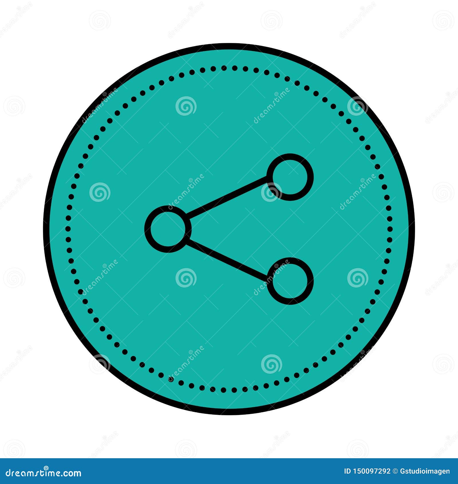 Share Symbol Social Media Icon Stock Illustration - Illustration of ...