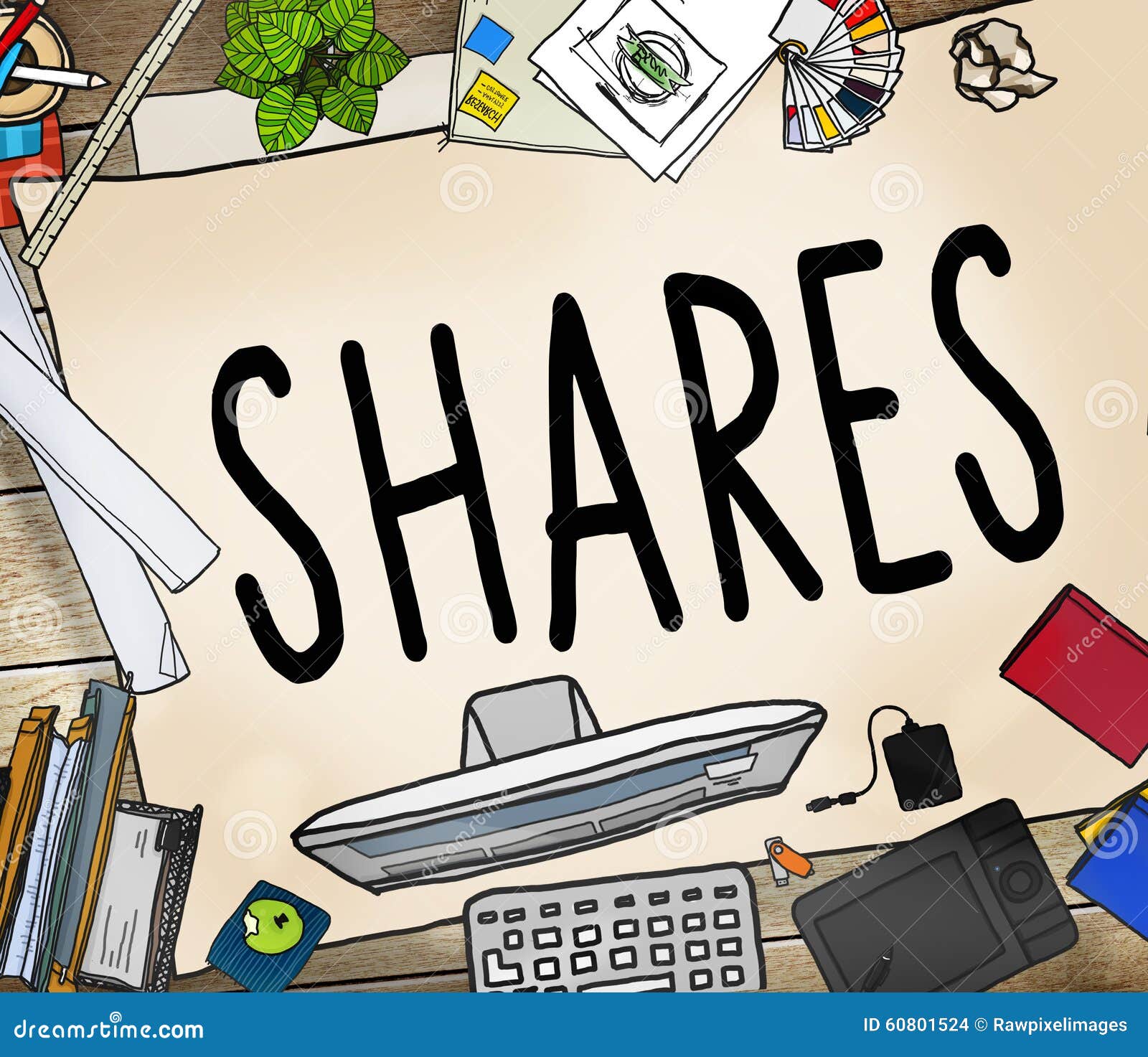 Shares Sharing Help Give Dividend Concept Stock 