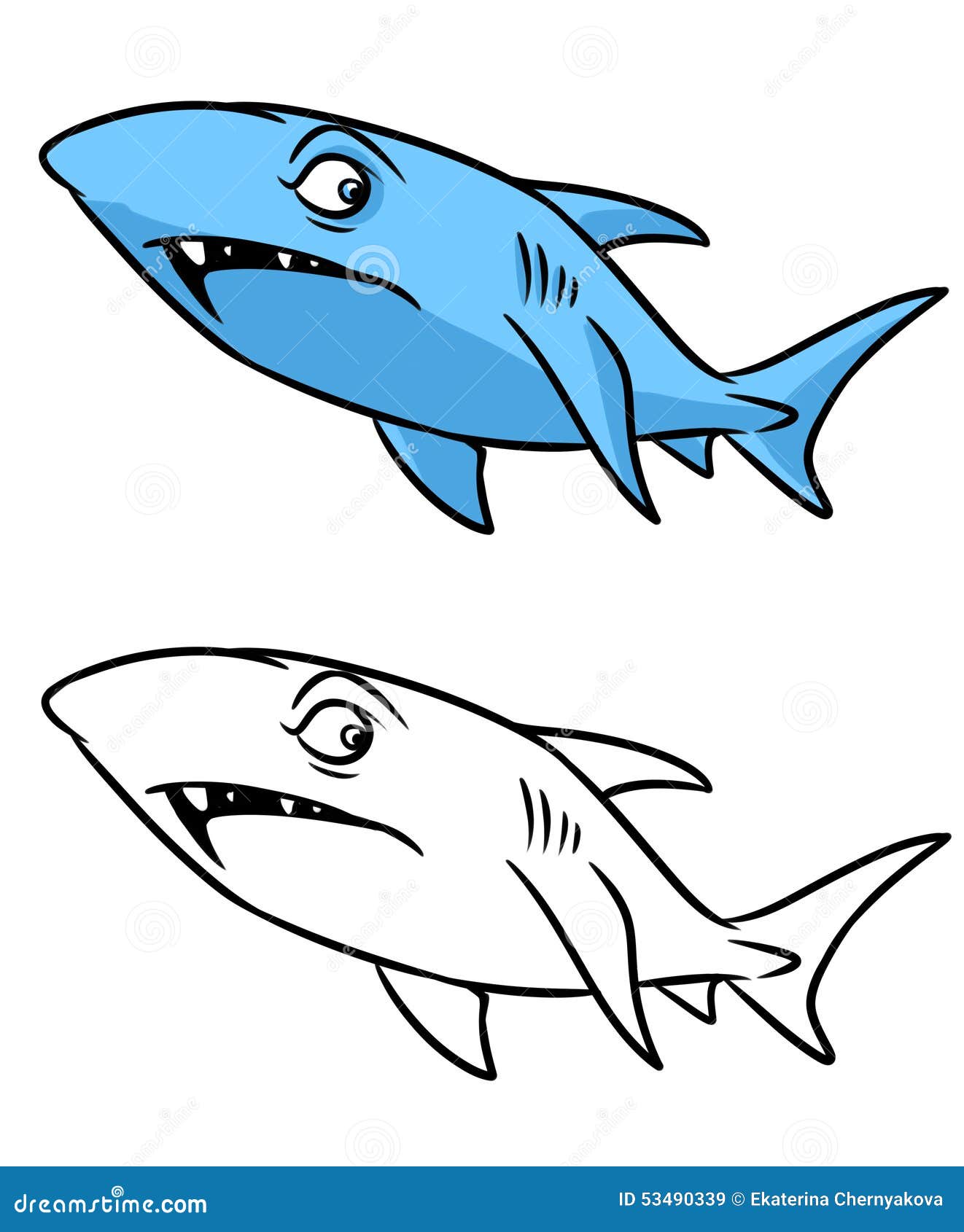 ocean shark coloring pages - photo #21