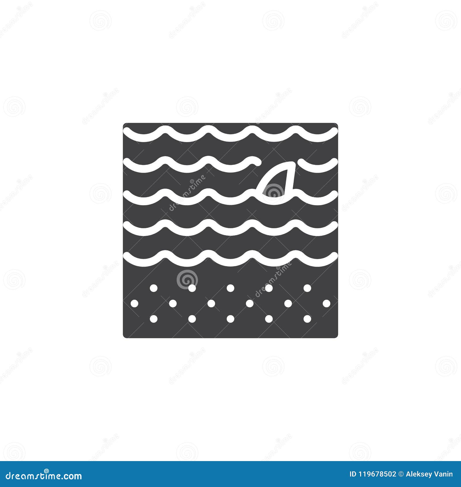 Download Shark Fin Above Water Vector Icon Stock Vector ...