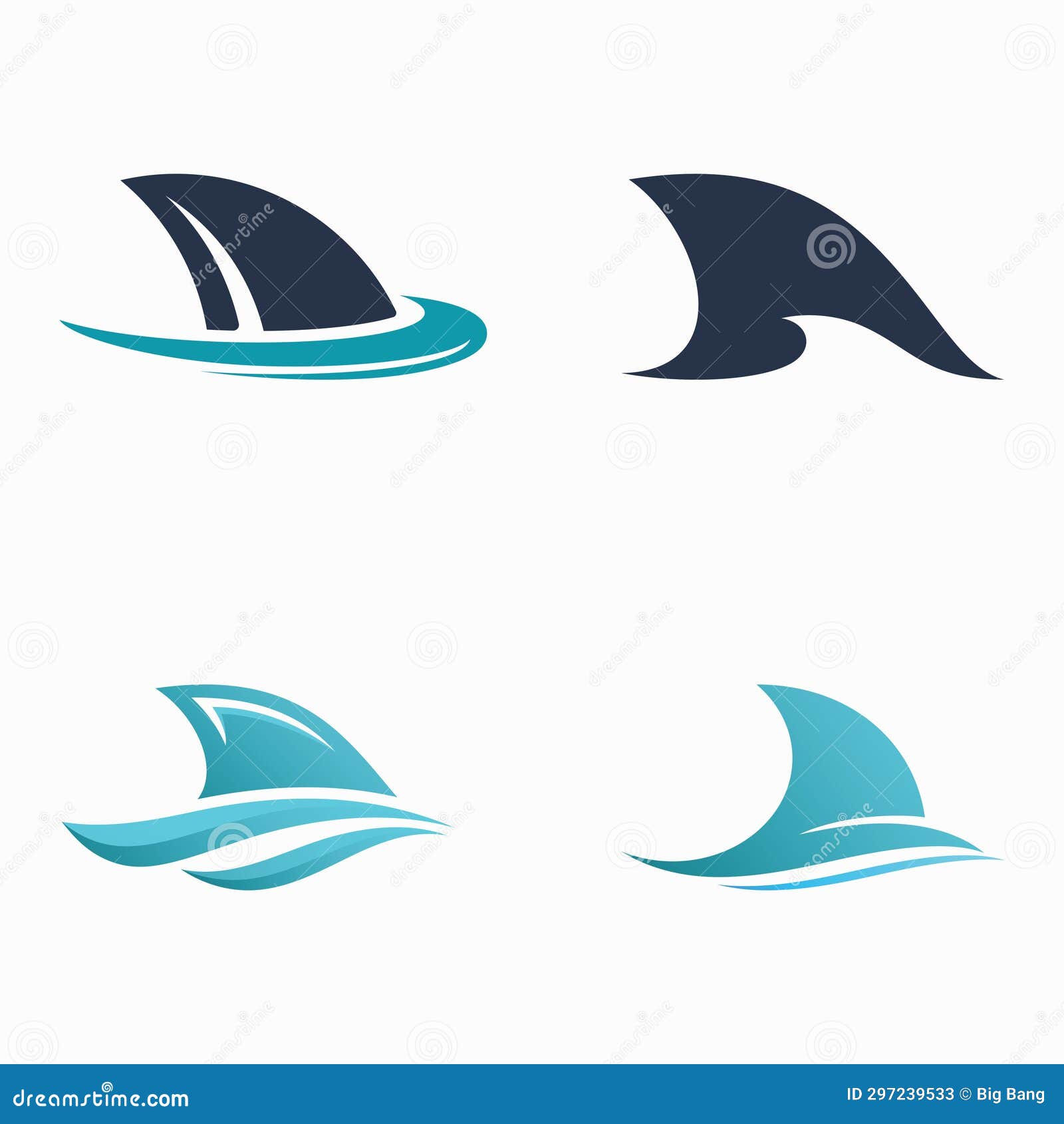 Shark Fin Logo Symbol Vector Illustration Stock Vector - Illustration ...