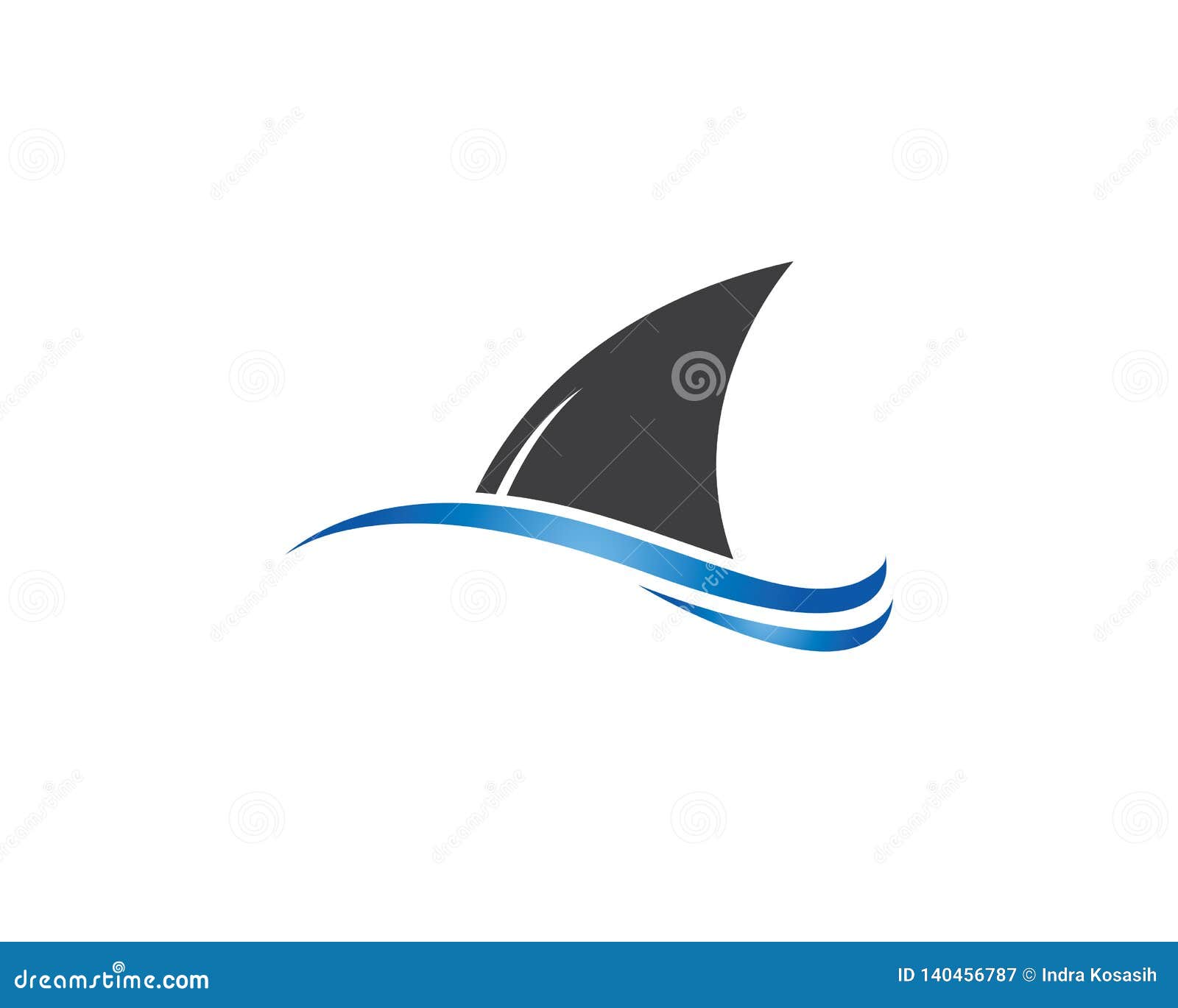 Download Shark Fin Logo Template Vector Icon Illustration Stock ...
