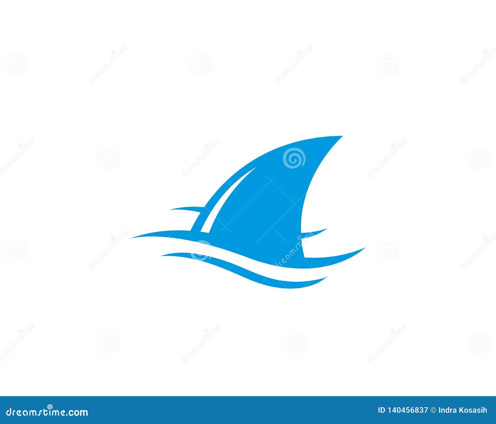 shark fin logo template  icon 