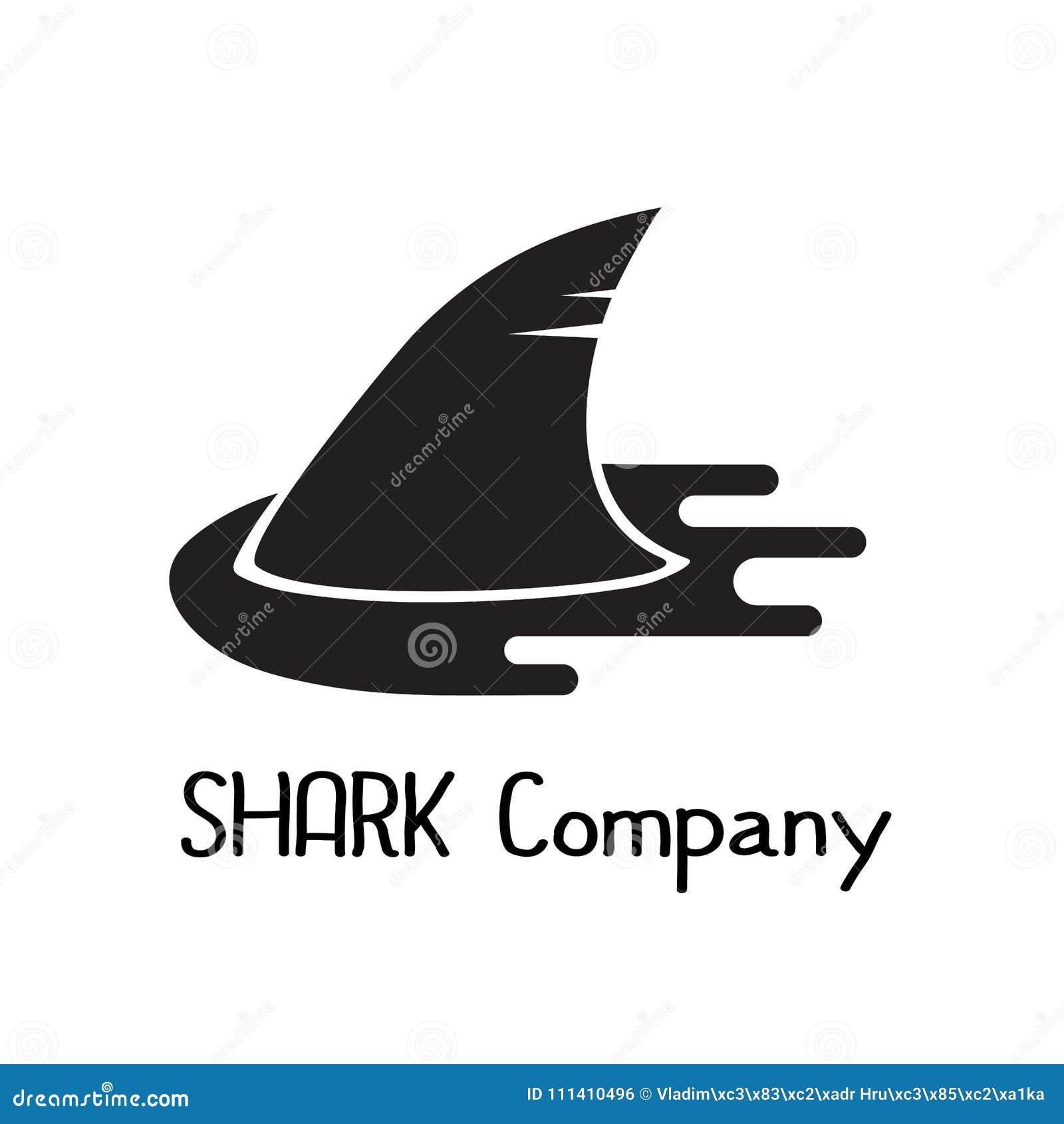 Download Shark Fin Silhouette Fish Icon Stock Vector - Illustration of icon, logo: 111410496
