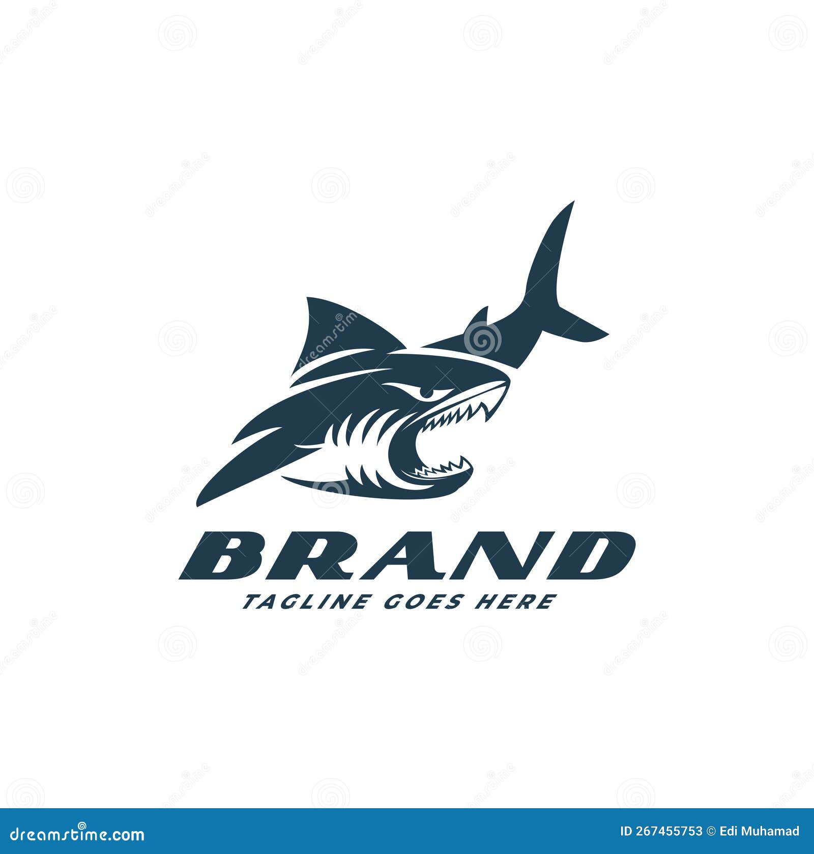 shark fish logo { animal logo ]