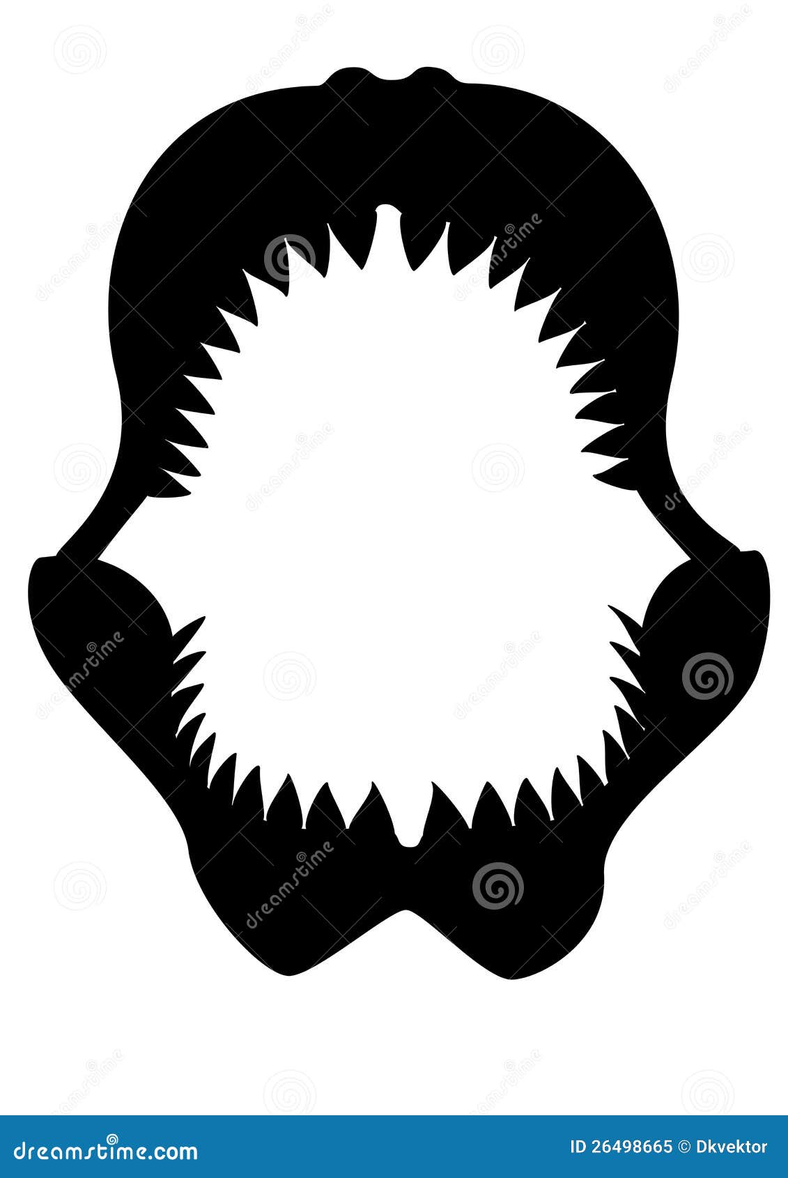 shark jaws black