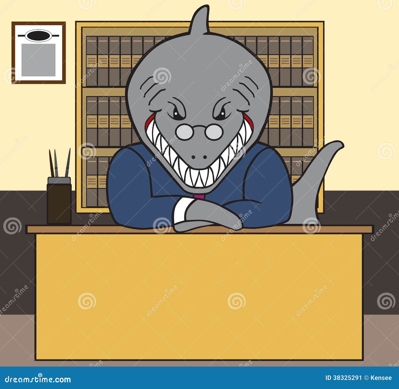 Shark Lawyer Stock Image Image 38325291