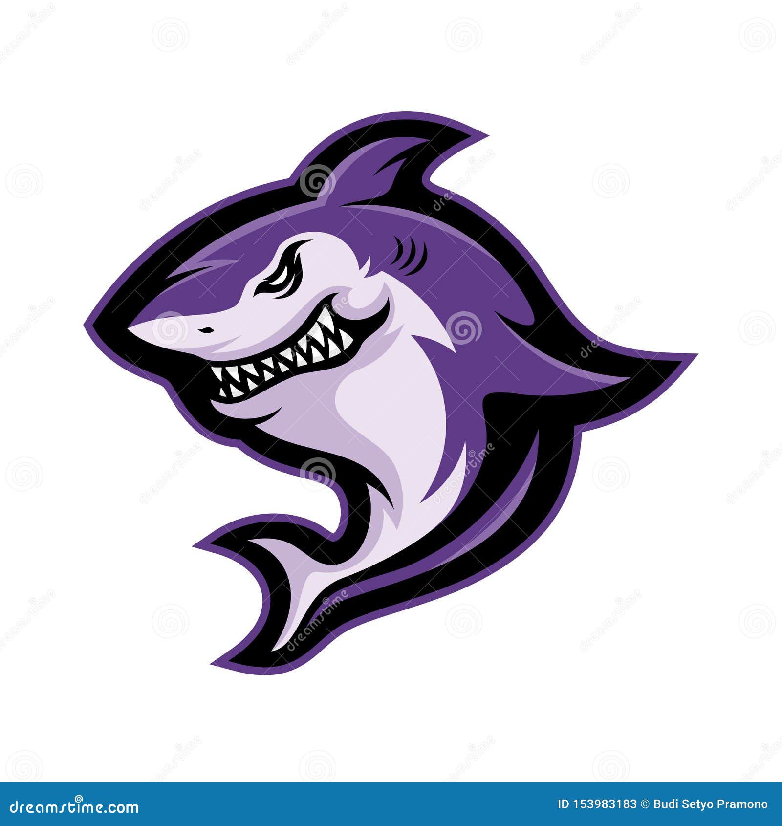 Shark Logo Design Vector. Sharks Logo for a Club or Sport Team Stock ...