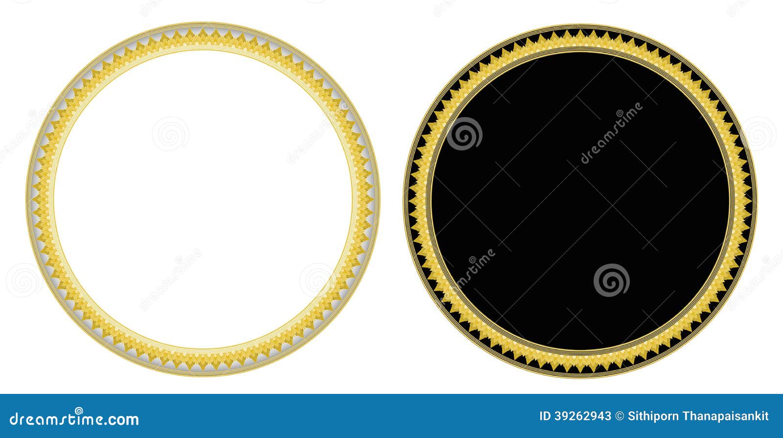 Download Shark teeth circle frame stock vector. Illustration of ...