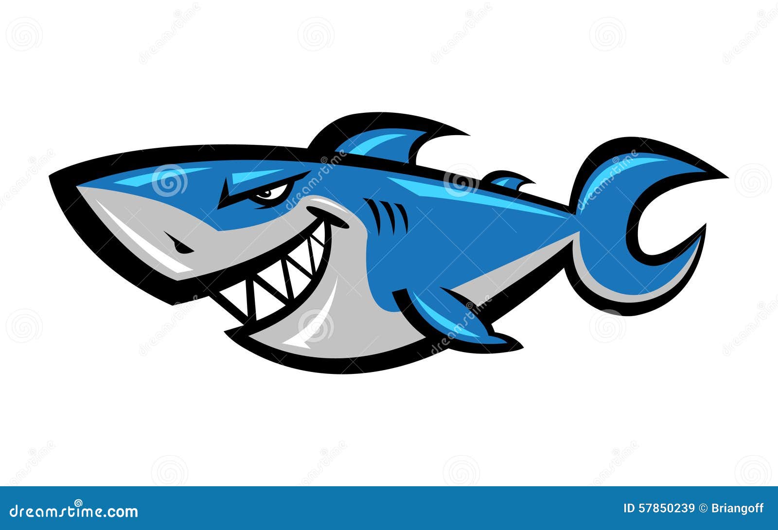 Download Shark vector icon stock vector. Illustration of bizarre ...