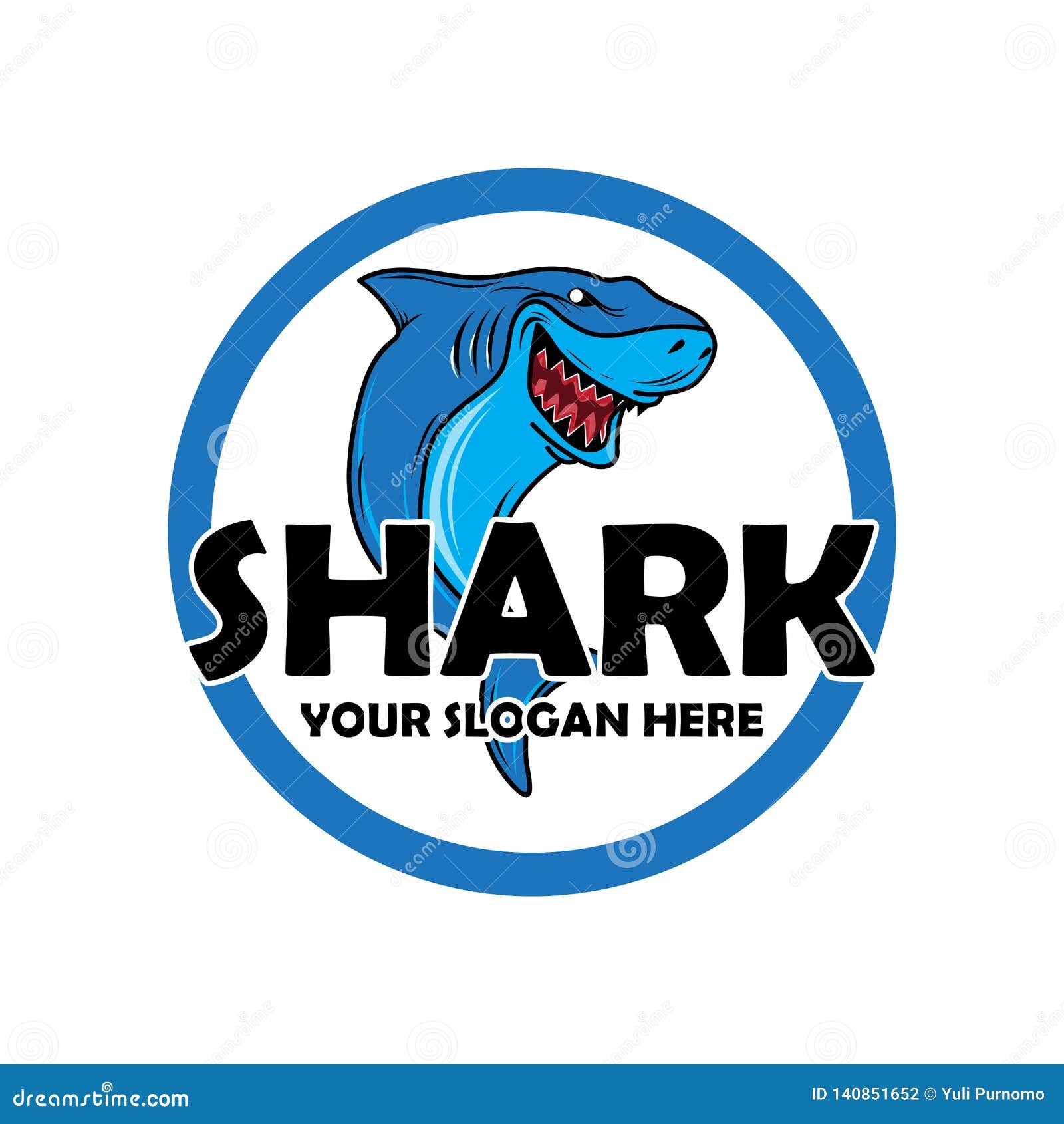 Shark Vector Image Illustration Stock Illustration - Illustration of ...