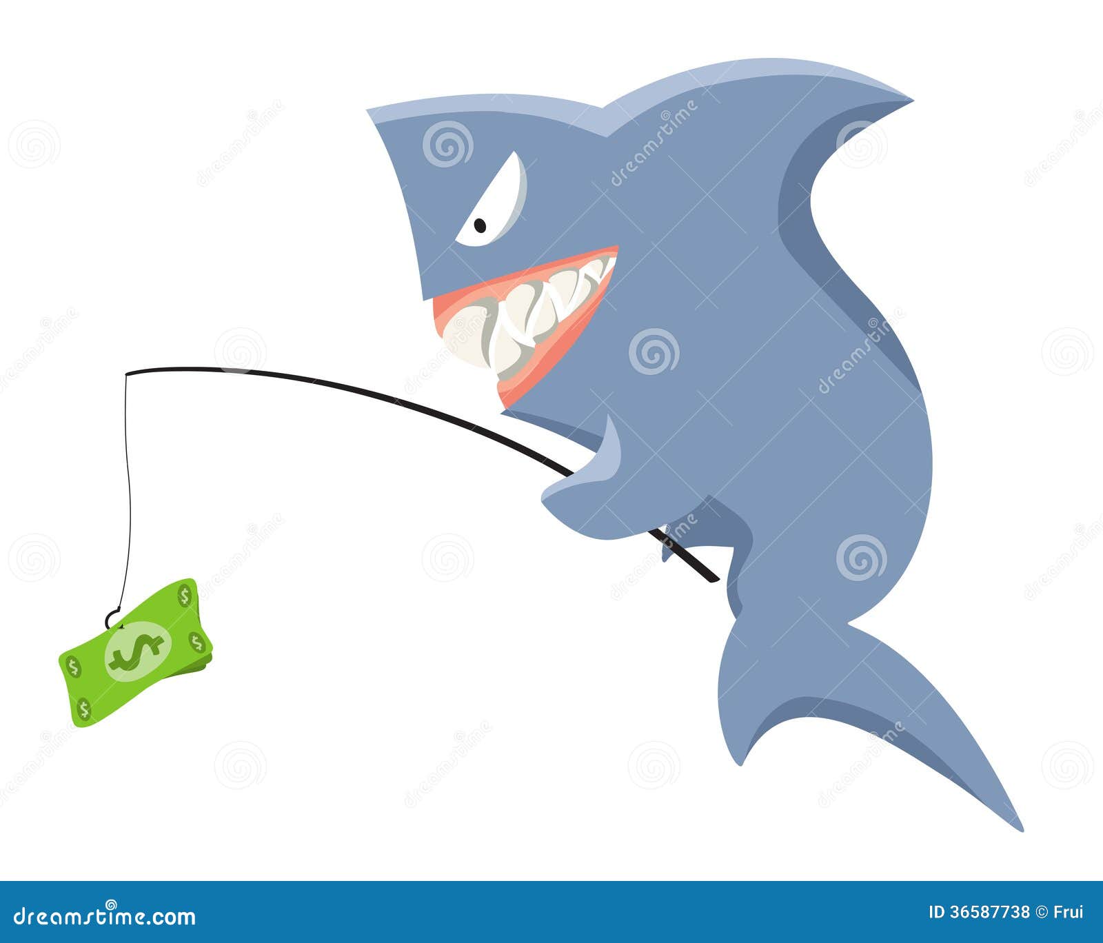 Sharks business stock vector. Illustration of bait, business