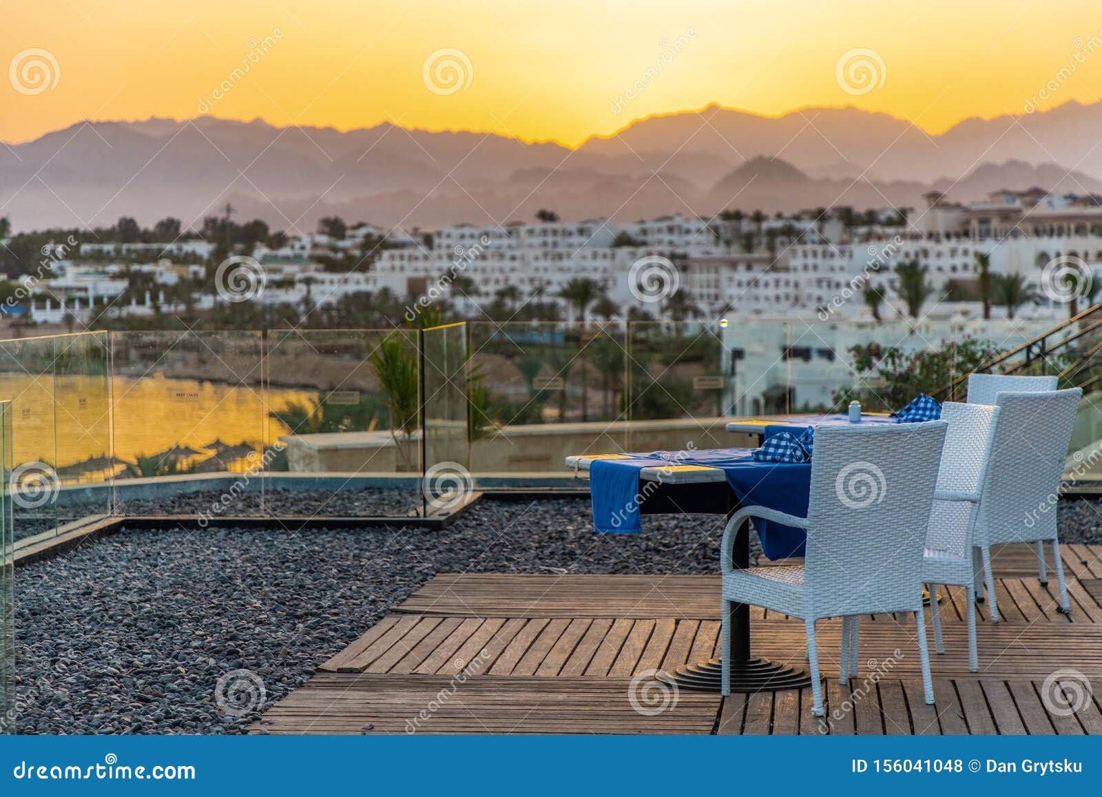 sharm al sheikh, egypt- may,2019: tropical luxury tourist resort. stunning evening view of red sea and colorful vibrant sky after