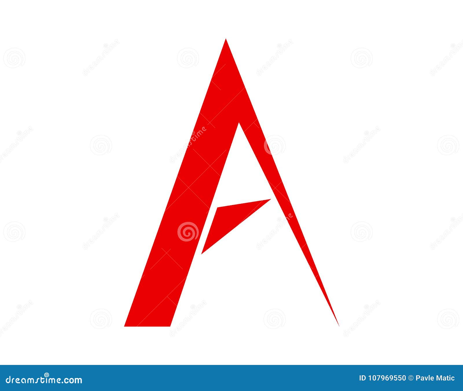 Sharp edges a logo stock vector. Illustration of simple - 107969550