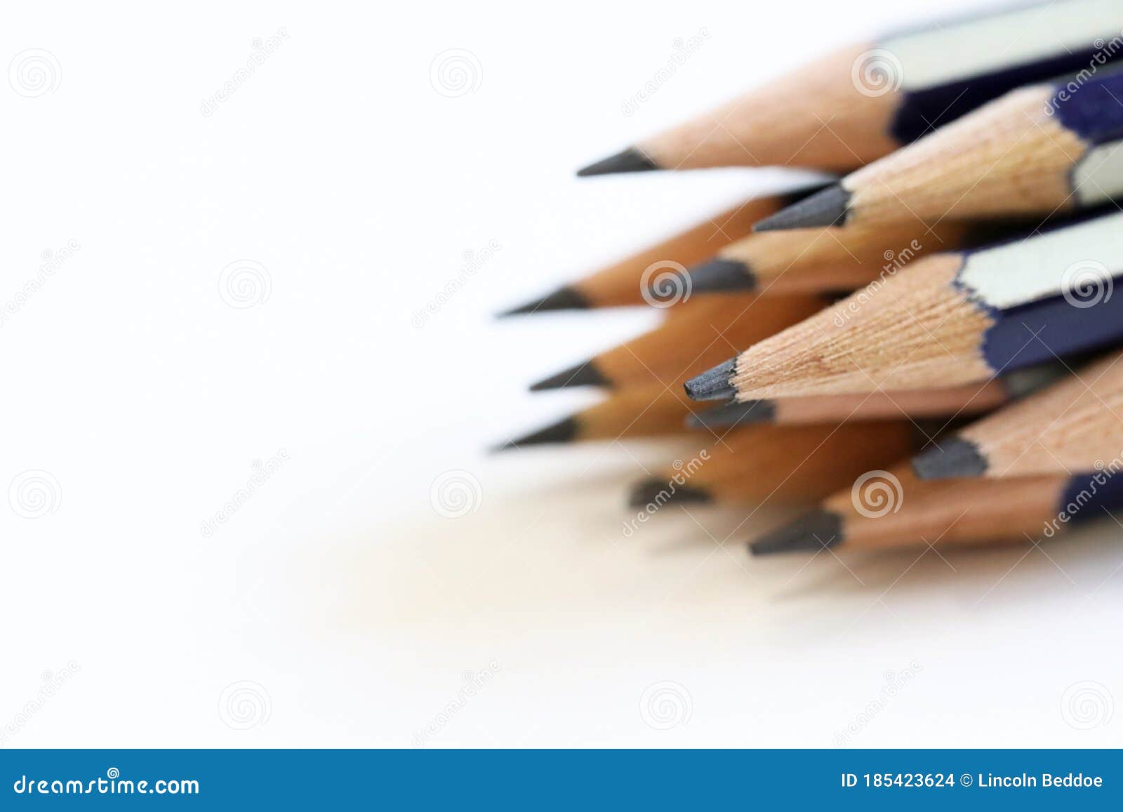 Sharp Graphite Lead Pencils in Various Compositions and Arrangements