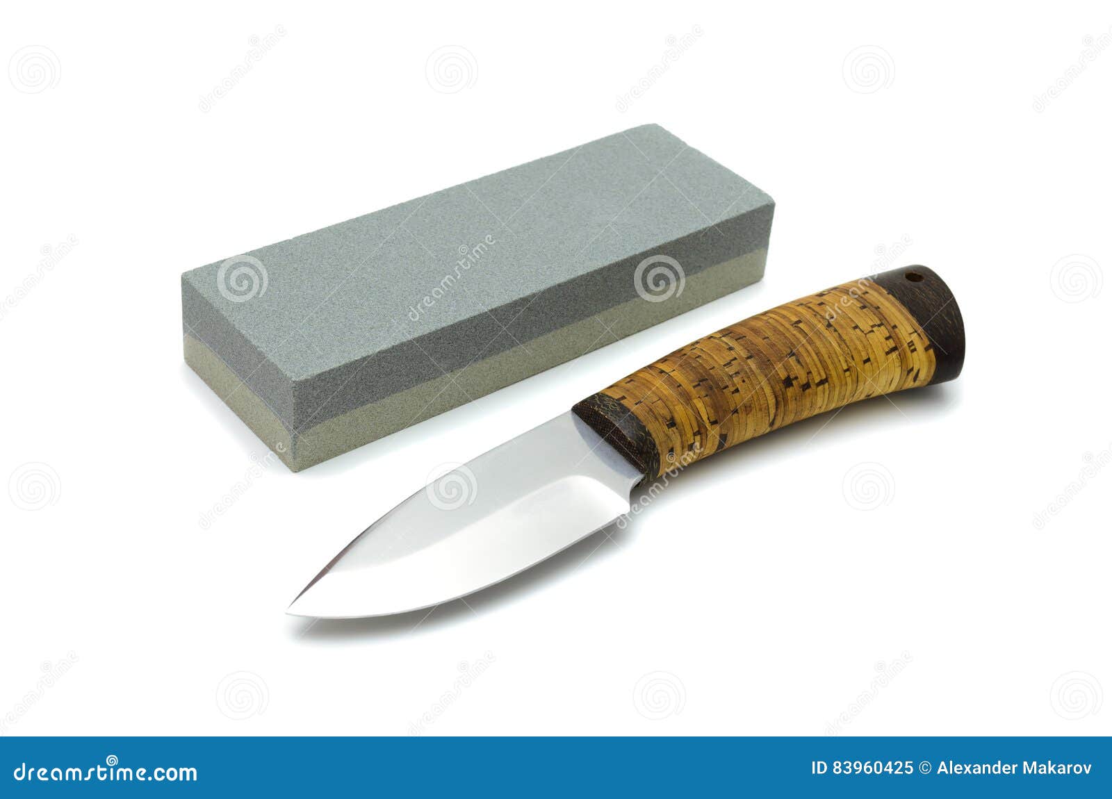 Sharp Knife and a Sharpening Device Stock Image Image of sharpening