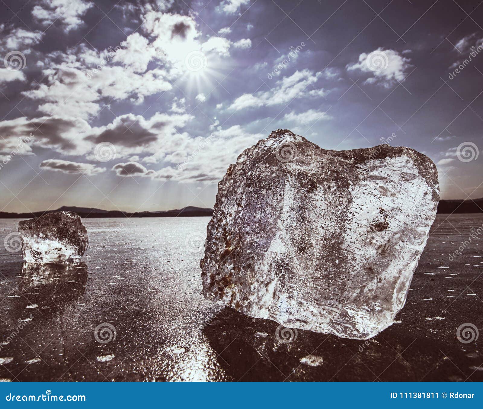 Sharp Piece of Ice. a Symbol of Harsh Winter Stock Image - Image of ...