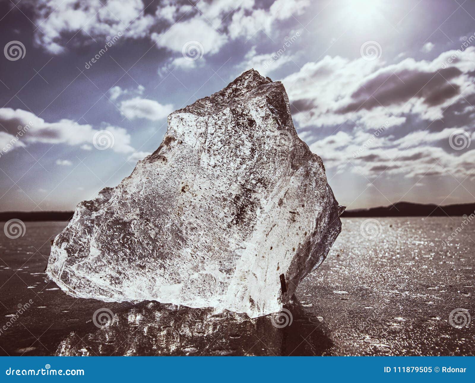 Sharp Piece of Ice. a Symbol of Harsh Winter Stock Image - Image of ...