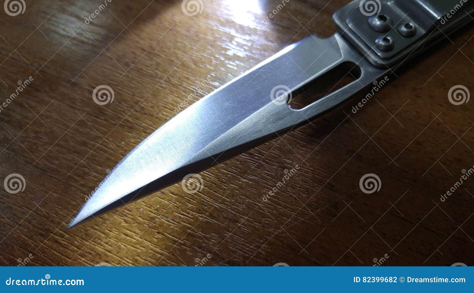 Sharp Pocket Knife in Light Stock Photo Image of sharp, crime 82399682