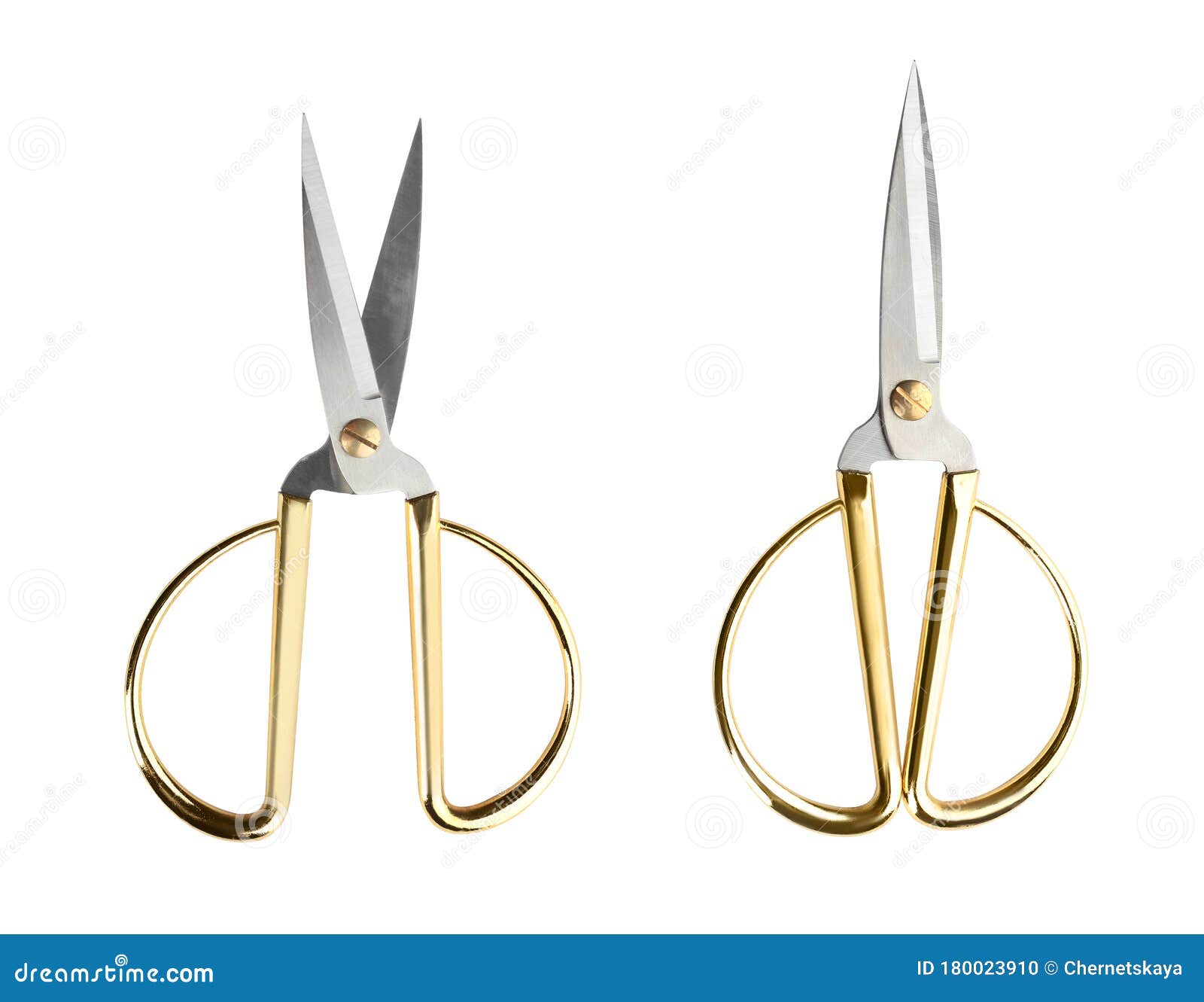 Sharp Sewing Scissors on White Background Stock Photo Image of